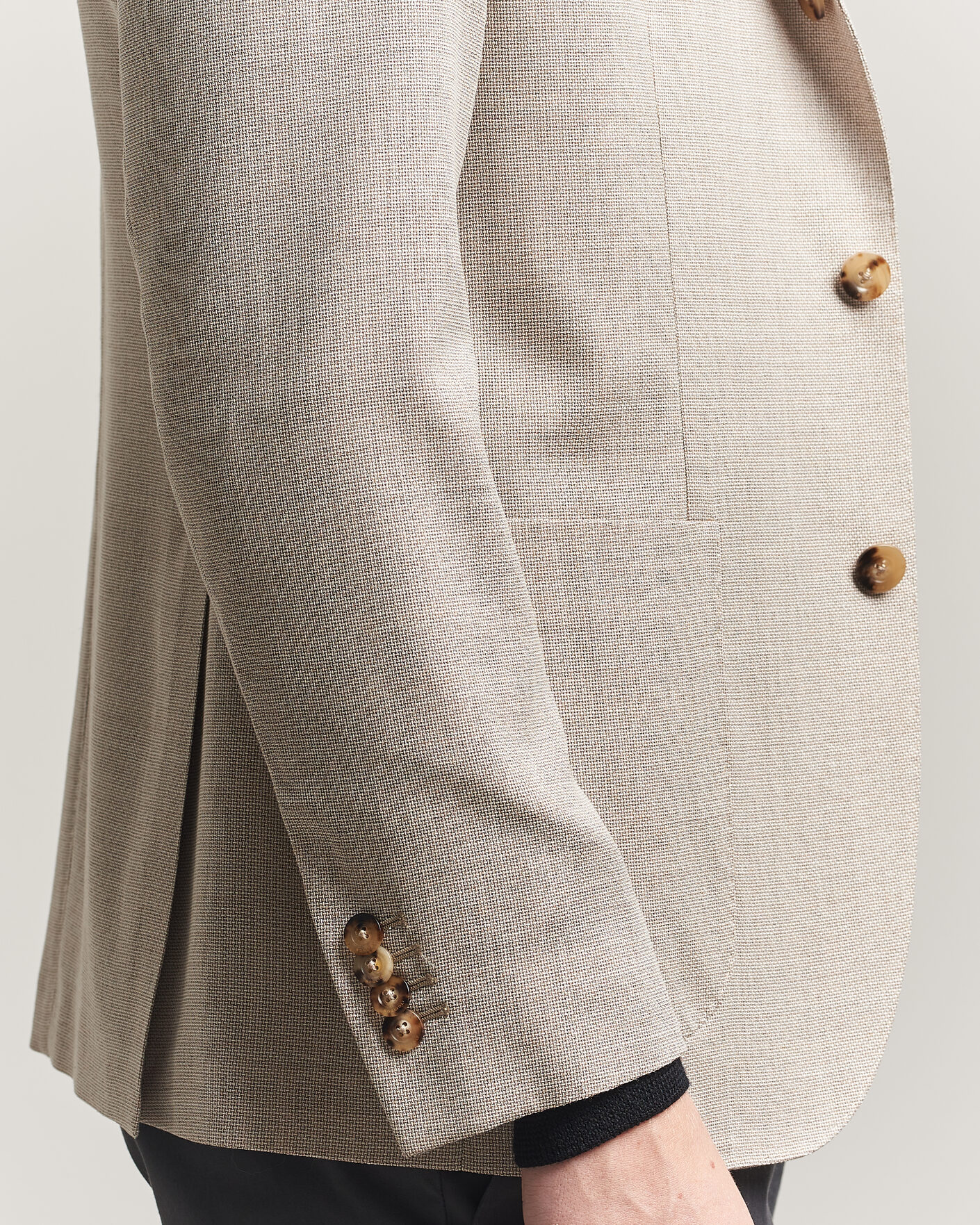 Hombres | Blazers | Boglioli | K Jacket Wool Hopsack Blazer Light Beige
