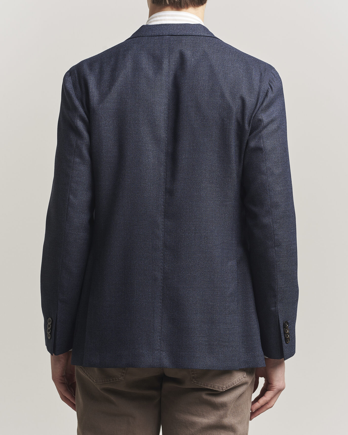 Hombres | Blazers | Boglioli | K Jacket Wool Hopsack Blazer Dark Blue