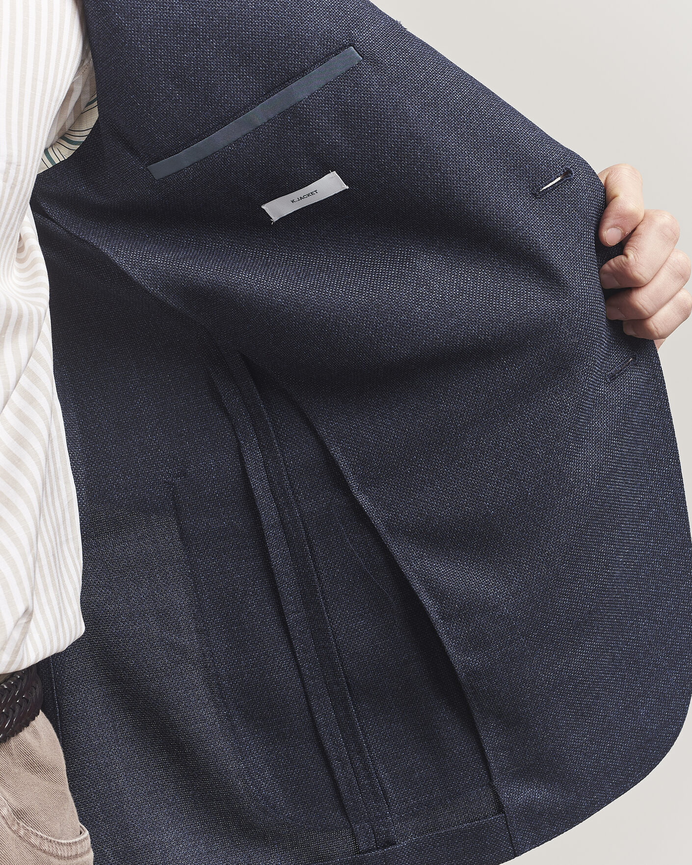 Hombres | Blazers | Boglioli | K Jacket Wool Hopsack Blazer Dark Blue