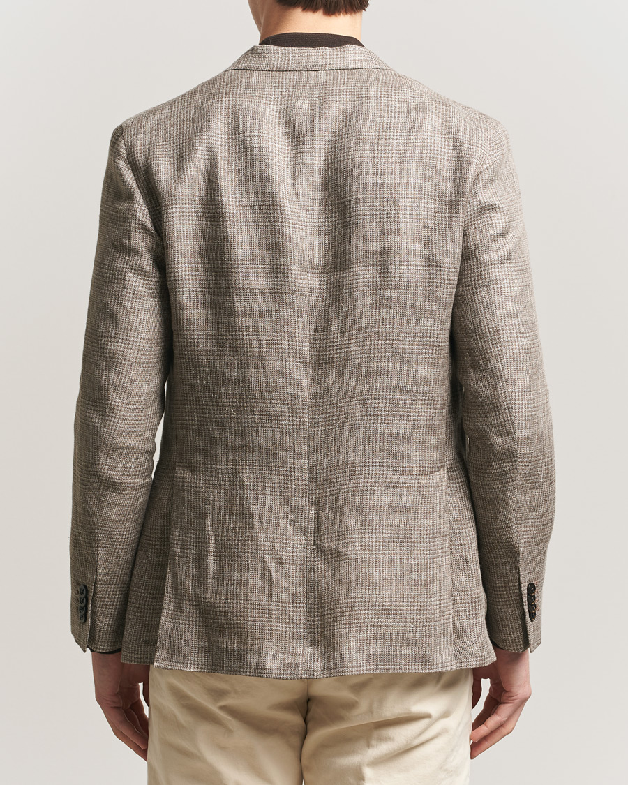 Hombres | Blazers | Boglioli | K Jacket Prince Of Wales Blazer Taupe
