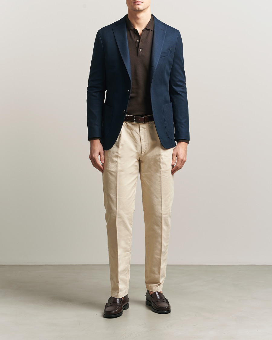 Hombres | Blazers | Boglioli | K Jacket Jersey Blazer Navy