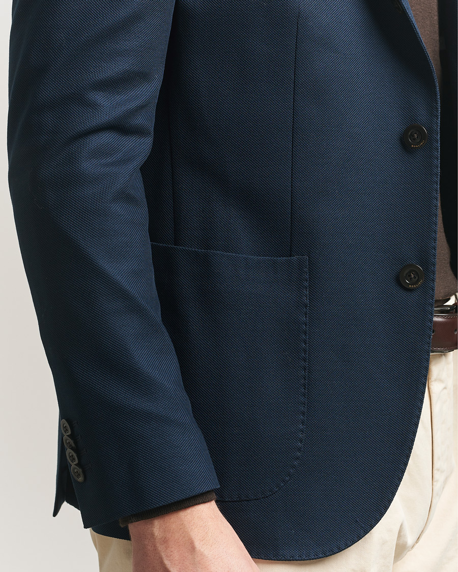 Hombres | Blazers | Boglioli | K Jacket Jersey Blazer Navy