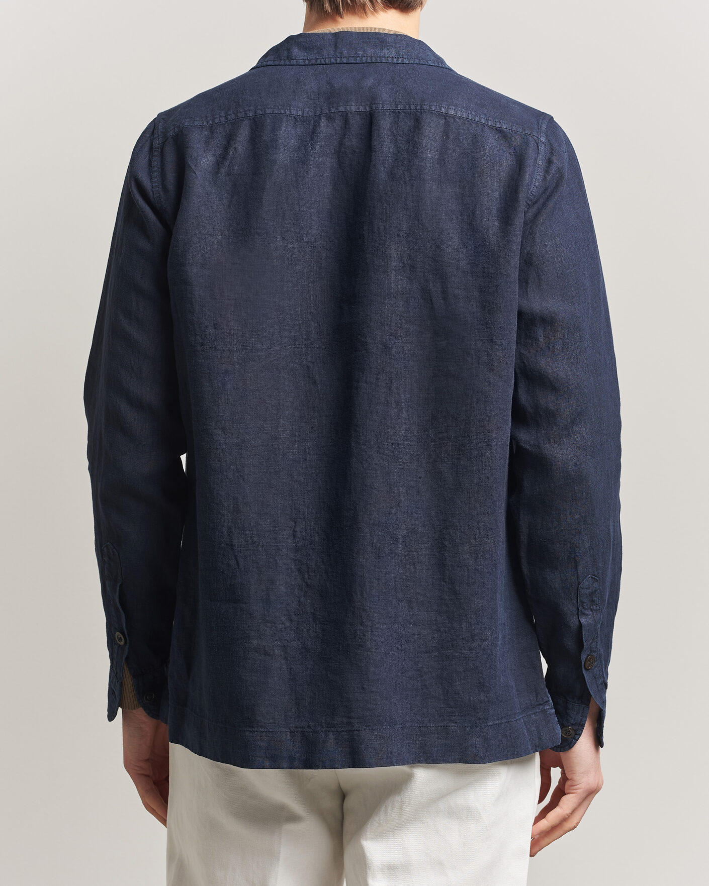 Hombres | Abrigos y chaquetas | Boglioli | Linen Painter Jacket Navy