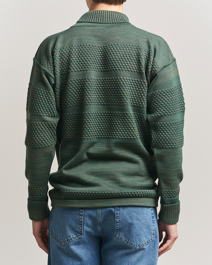 Hombres | Jerséis y prendas de punto | S.N.S. Herning | Fisherman Sweater Natural Machine Green