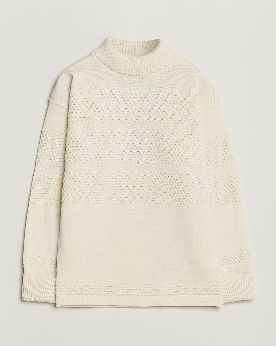 Hombres | Jerséis y prendas de punto | S.N.S. Herning | Fisherman Sweater Natural White