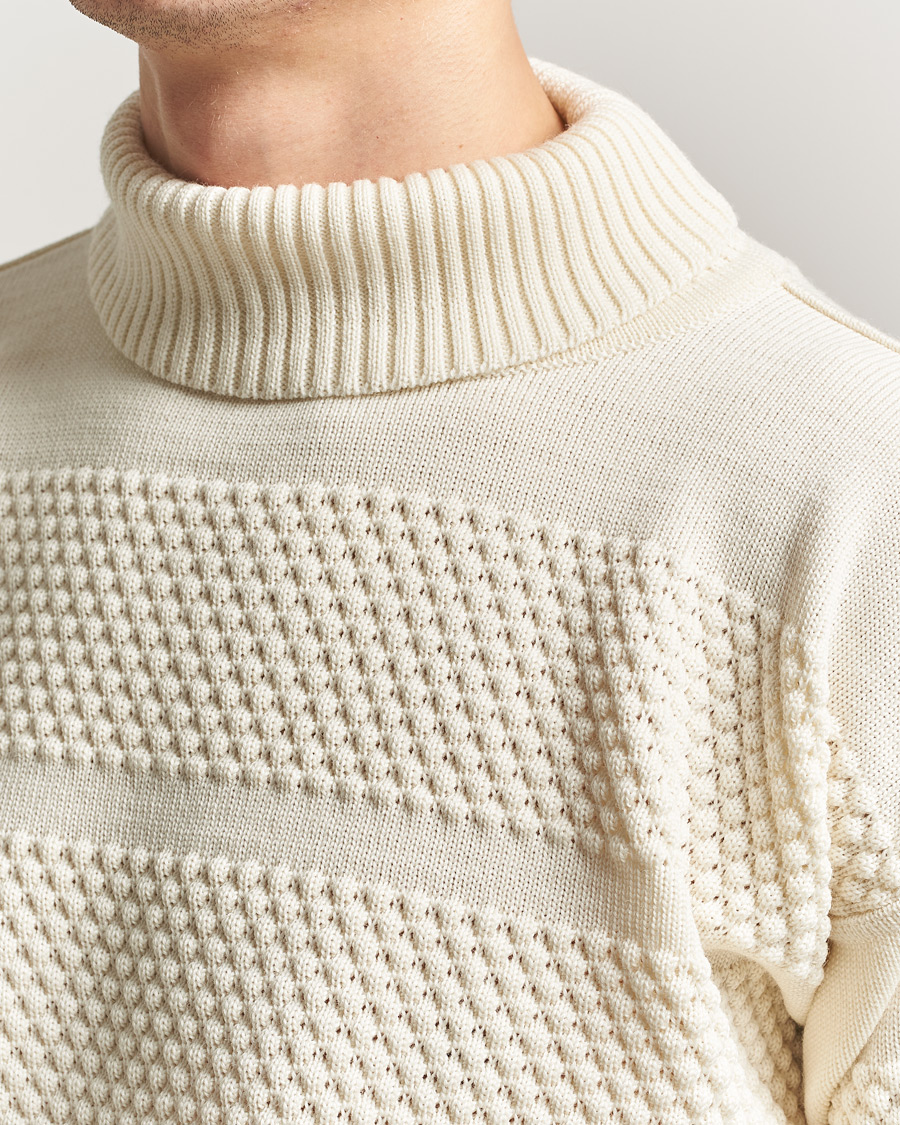 Hombres | Jerséis y prendas de punto | S.N.S. Herning | Fisherman Sweater Natural White