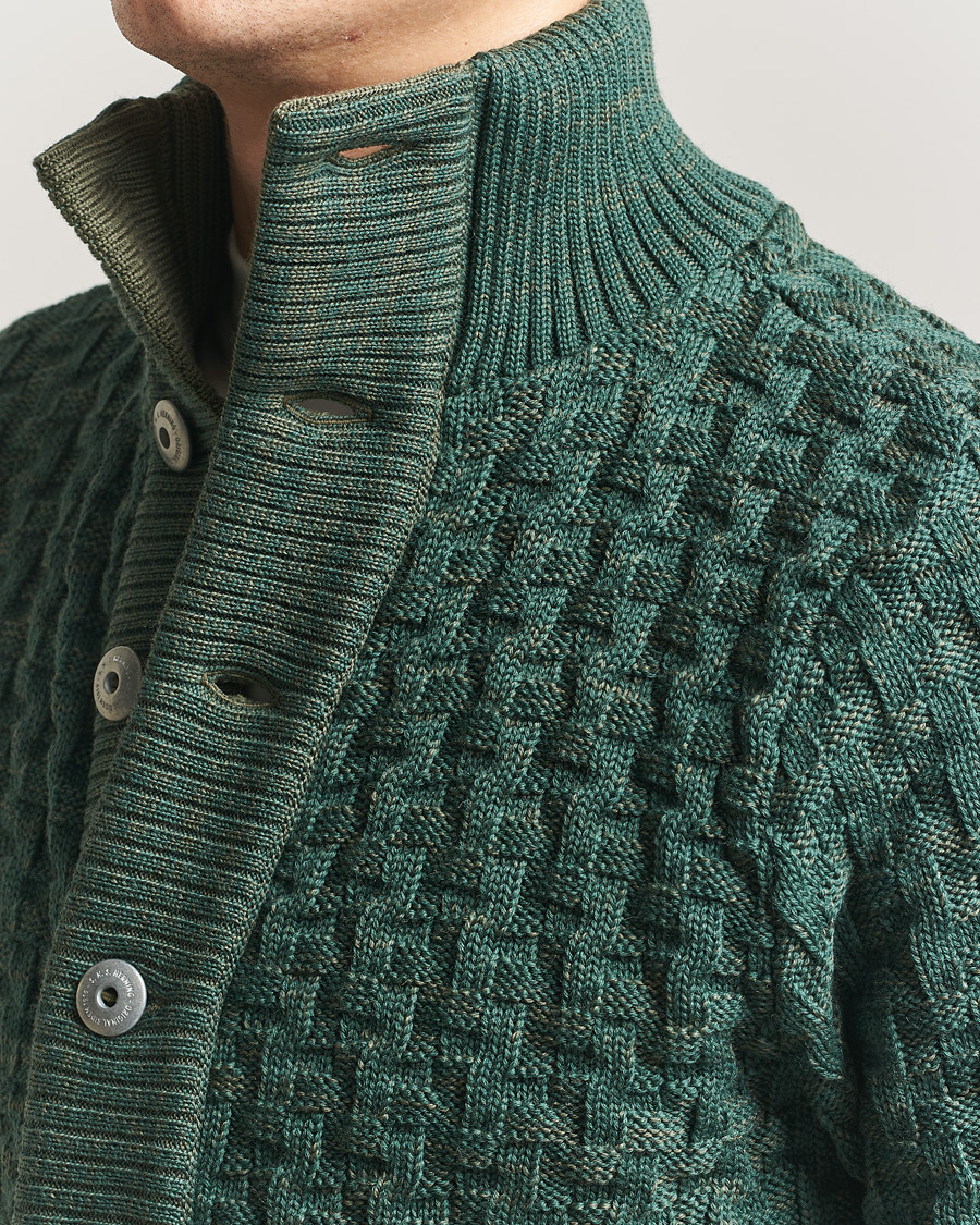 Hombres | Jerséis y prendas de punto | S.N.S. Herning | Stark Cardigan Machine Green