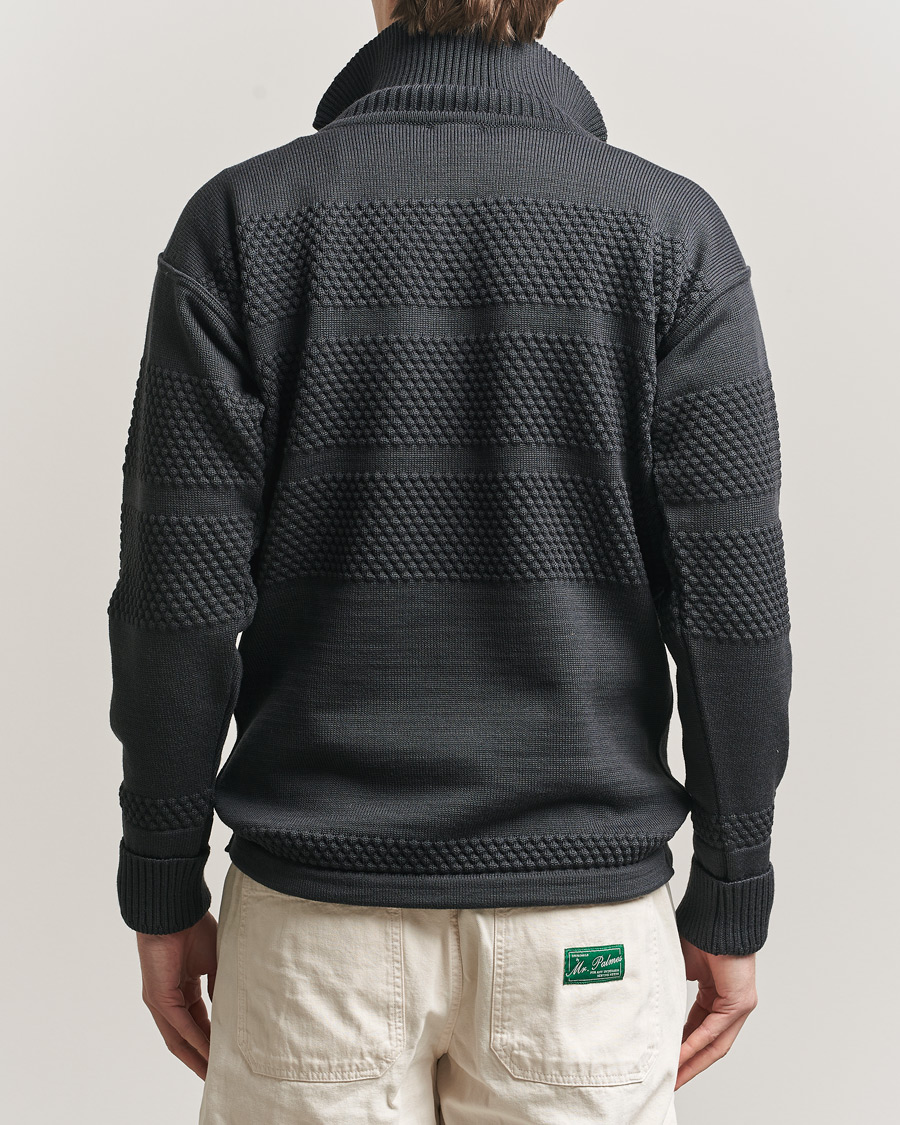 Hombres | Jerséis y prendas de punto | S.N.S. Herning | Fisherman Short Zip Molten Grey