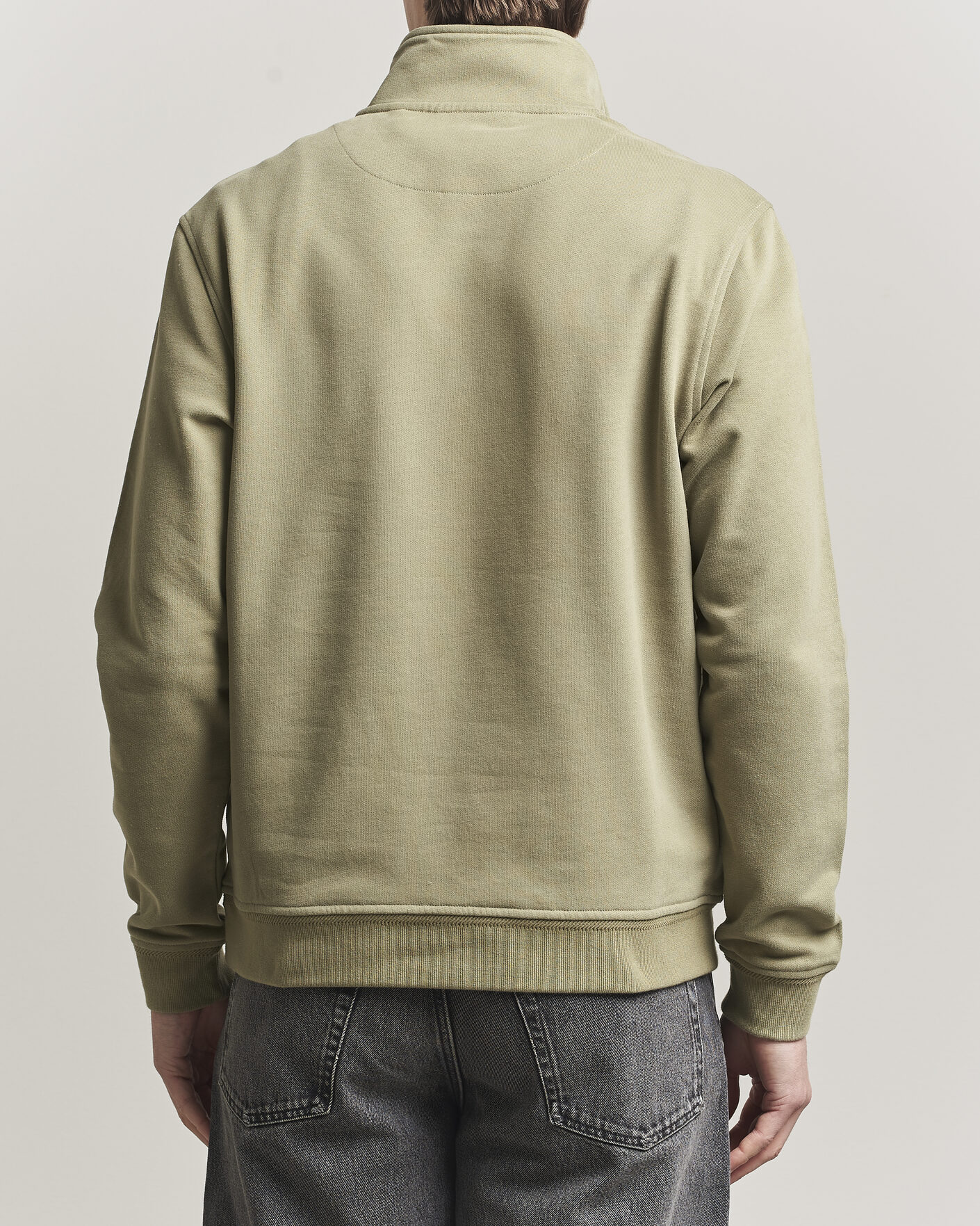 Hombres | Jerséis y prendas de punto | Belstaff | Signature Half Zip Sweatshirt Fatigue Green