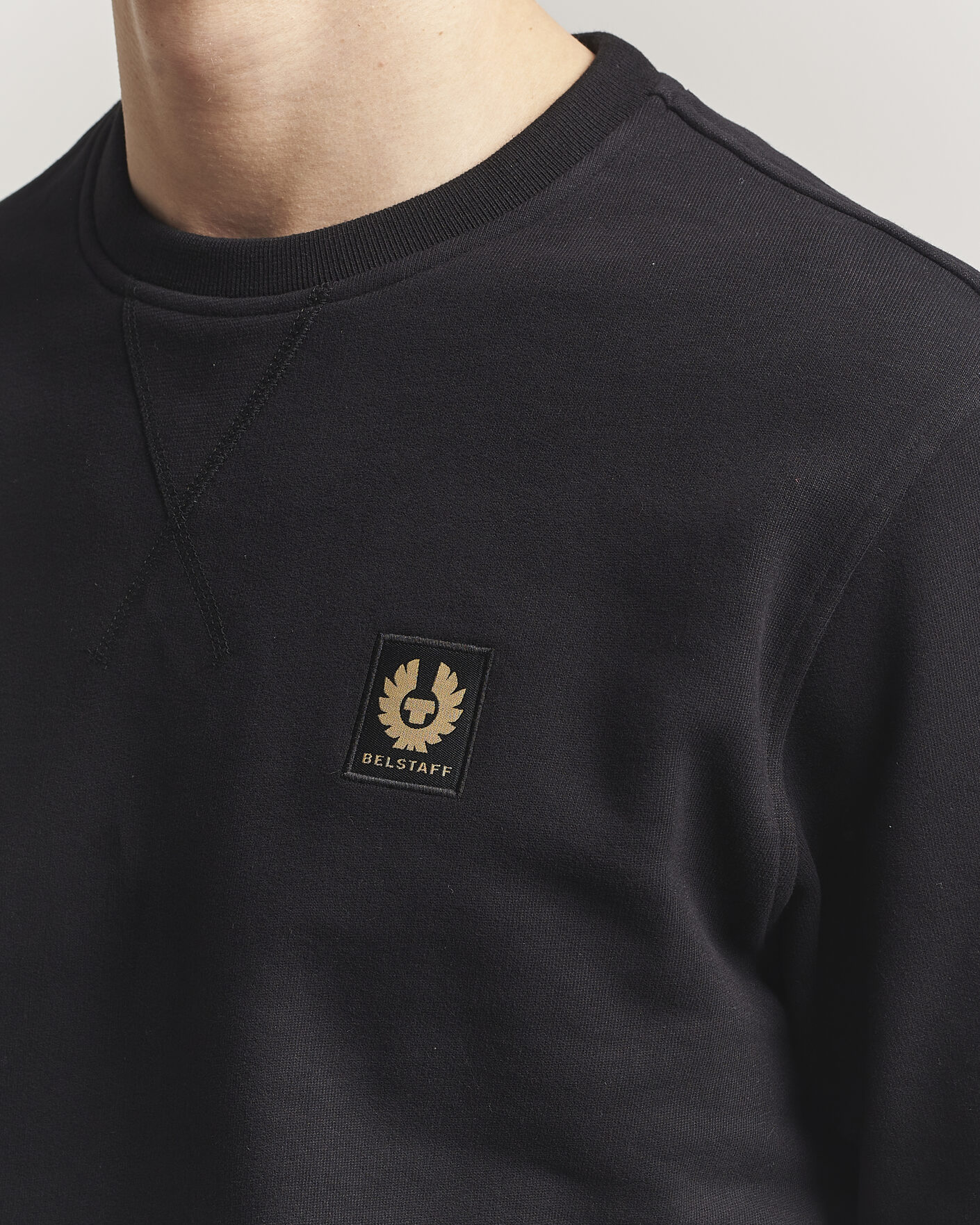 Hombres | Jerséis y prendas de punto | Belstaff | Signature Crew Neck Sweatshirt Black