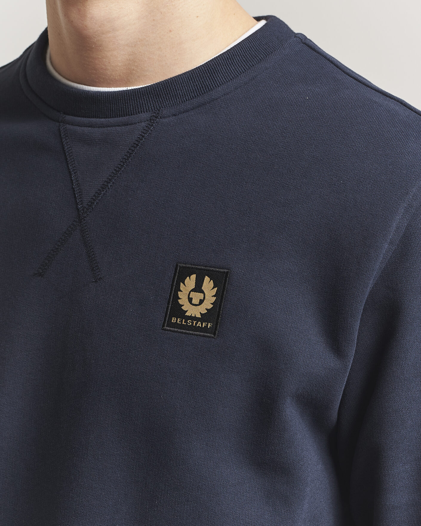 Hombres | Jerséis y prendas de punto | Belstaff | Signature Crew Neck Sweatshirt Dark Ink