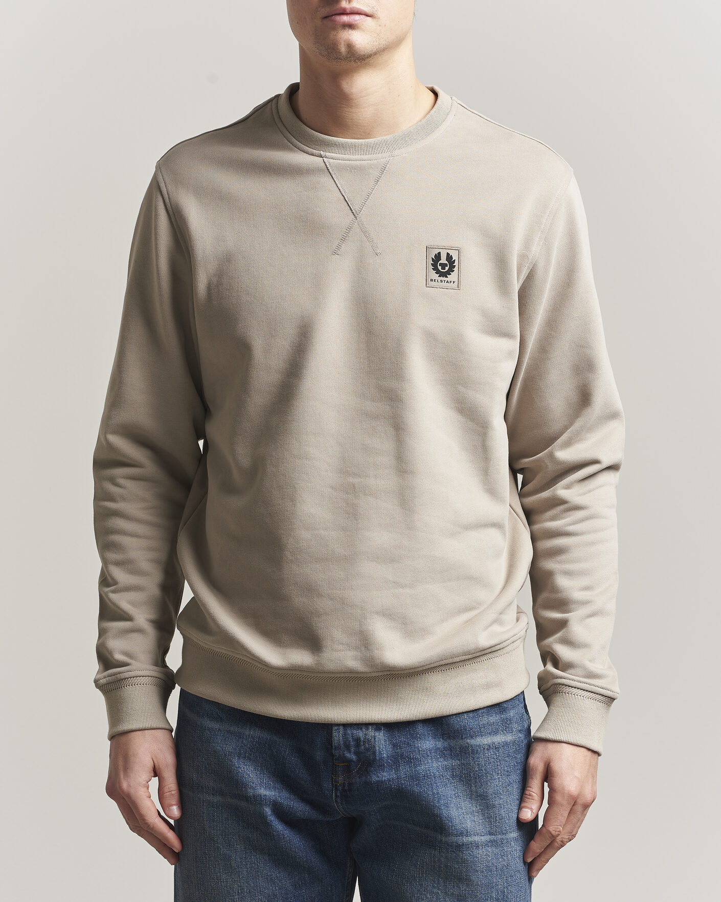 Hombres | Jerséis y prendas de punto | Belstaff | Signature Crew Neck Sweatshirt Dark Sand