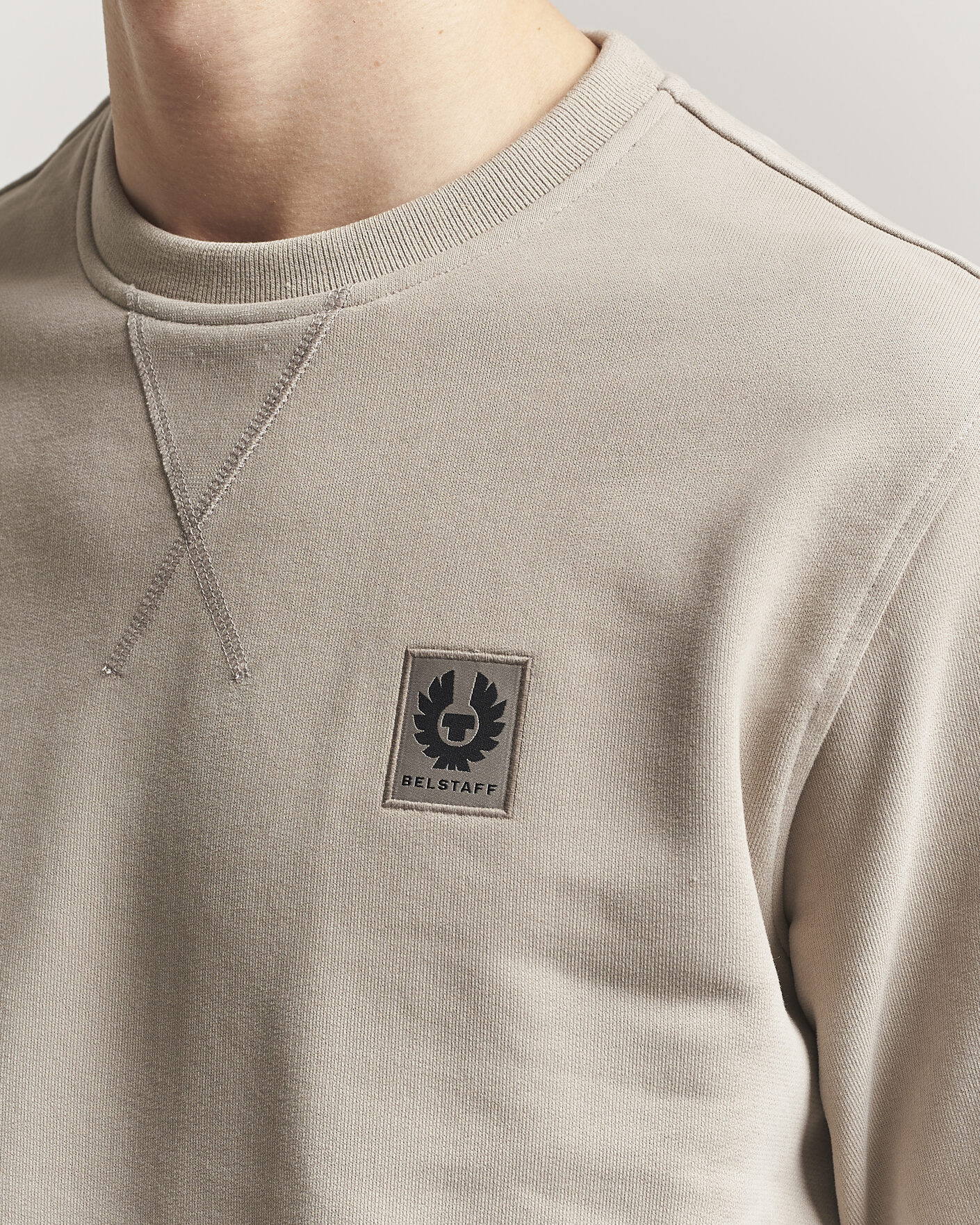 Hombres | Jerséis y prendas de punto | Belstaff | Signature Crew Neck Sweatshirt Dark Sand