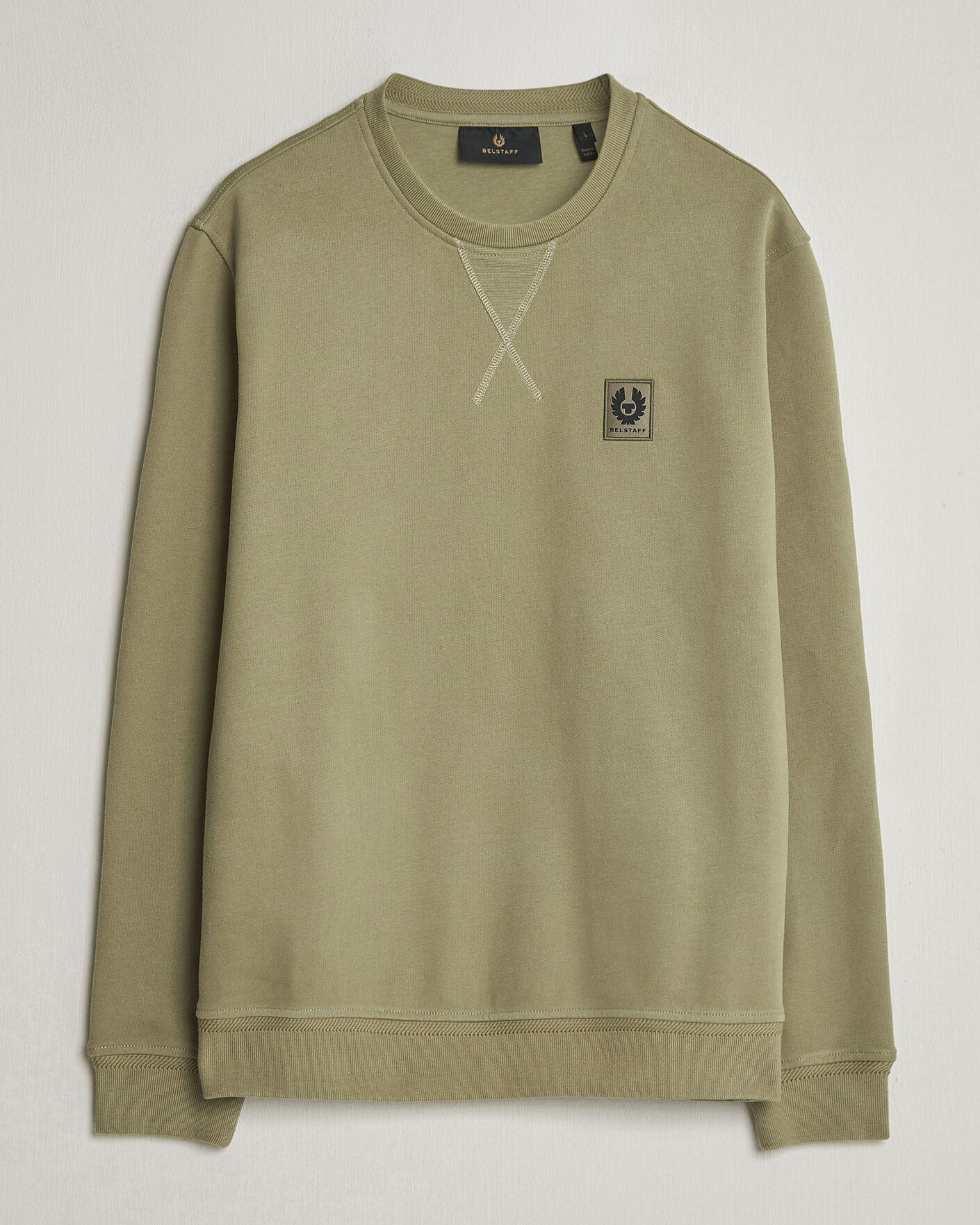 Hombres | Jerséis y prendas de punto | Belstaff | Signature Crew Neck Sweatshirt Fatigue Green