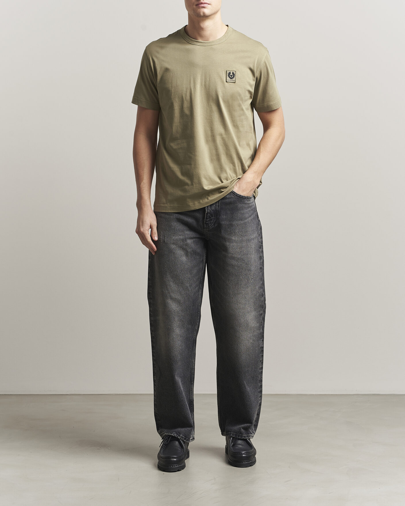 Hombres | Camisetas | Belstaff | Signature Crew Neck T-Shirt Fatigue Green