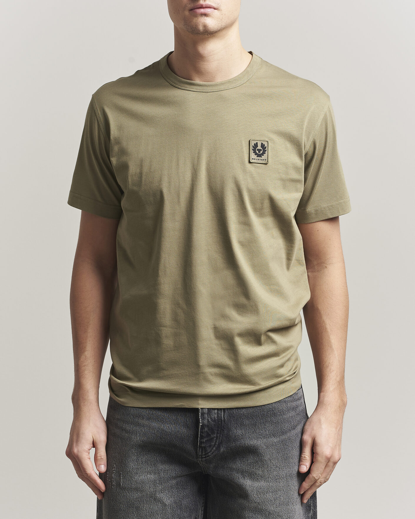Hombres | Camisetas | Belstaff | Signature Crew Neck T-Shirt Fatigue Green