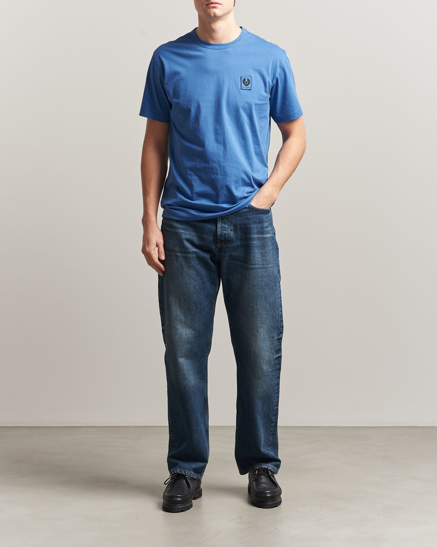 Hombres | Camisetas | Belstaff | Signature Crew Neck T-Shirt Marine Blue
