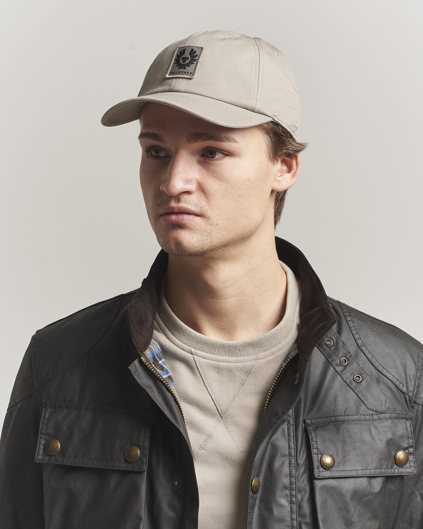 Hombres | Sombreros y gorras | Belstaff | Pheonix Logo Cap Dark Sand