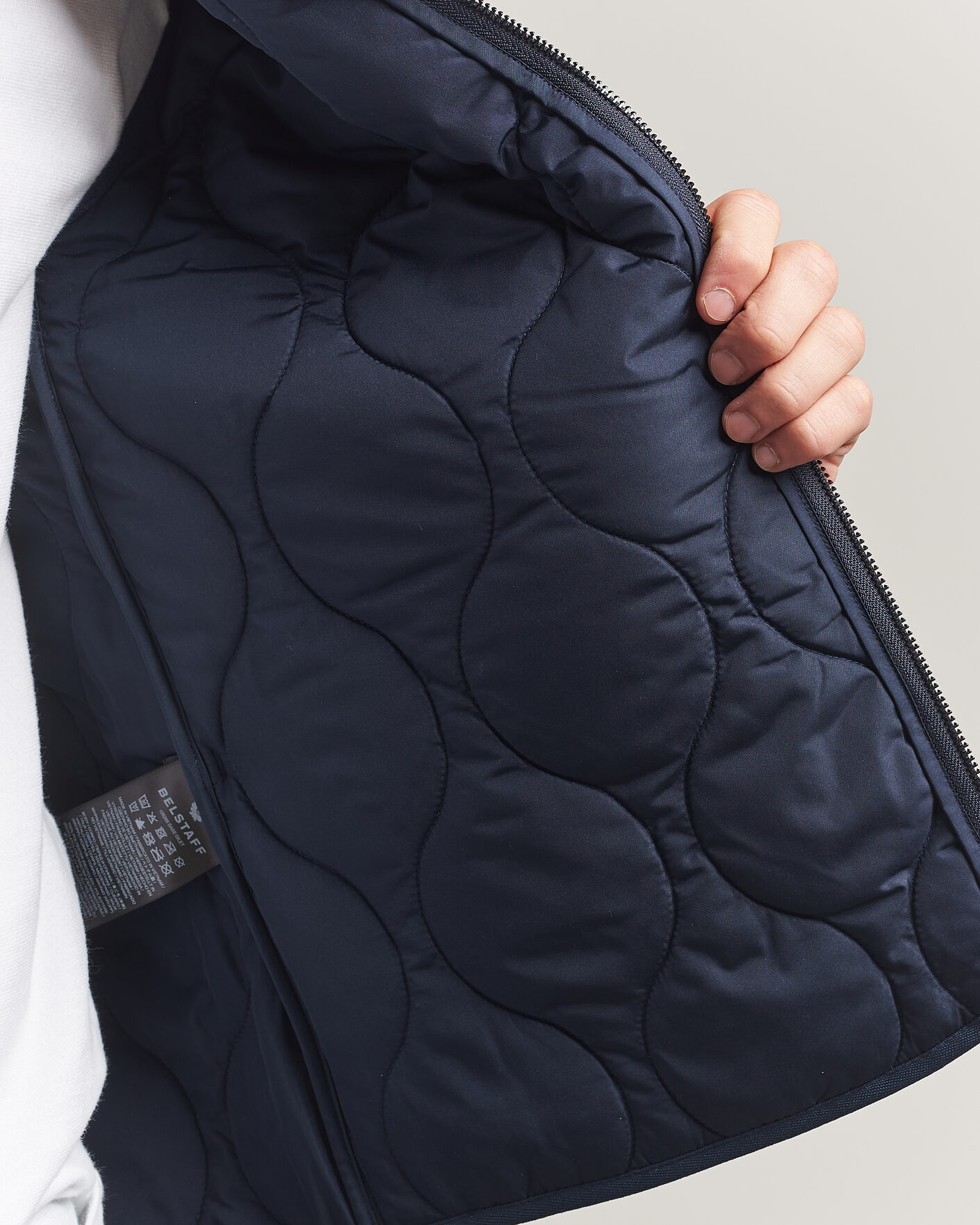 Hombres | Chalecos | Belstaff | Base Gilet Dark Ink