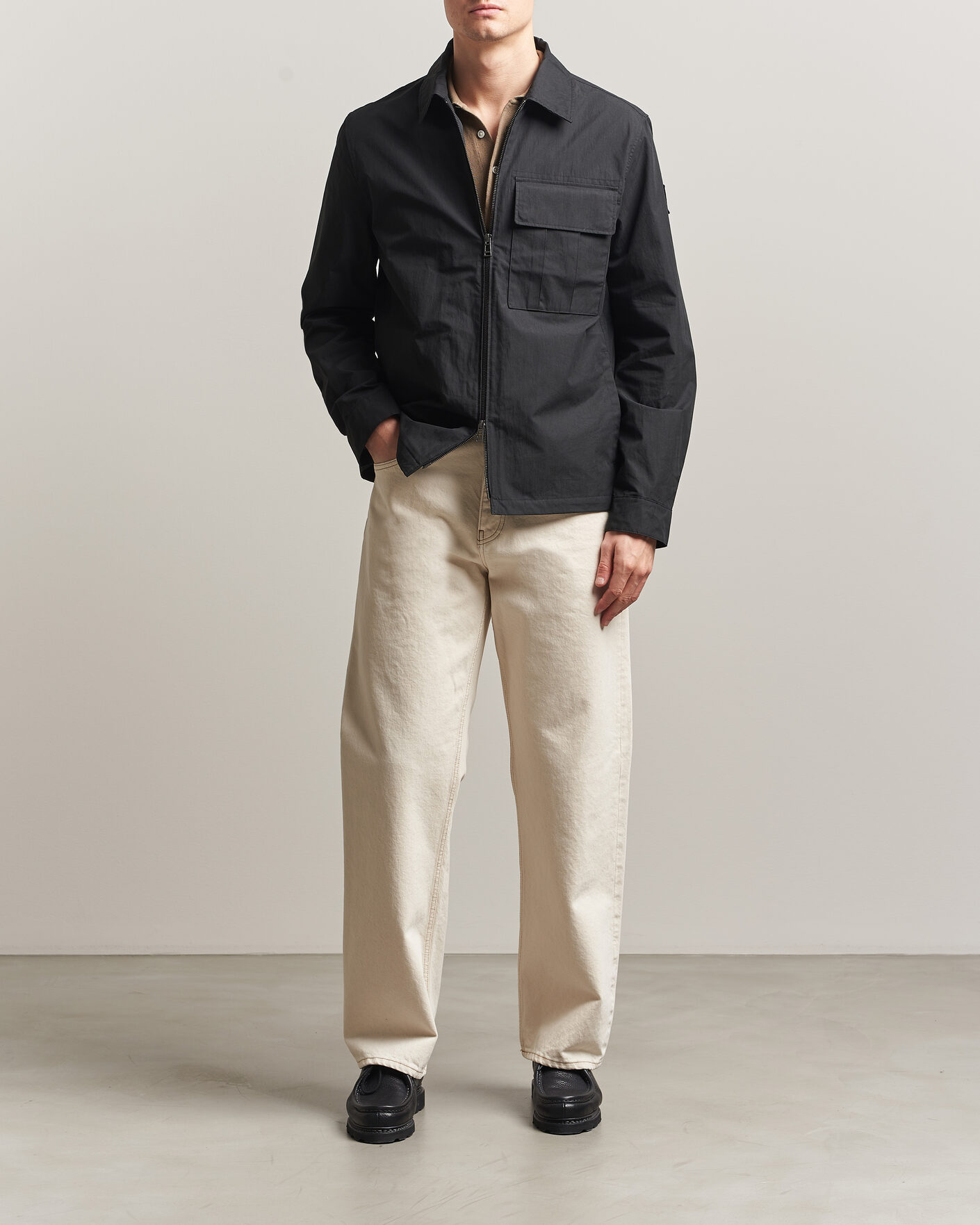 Hombres | Camisas | Belstaff | Cargo Overshirt Black