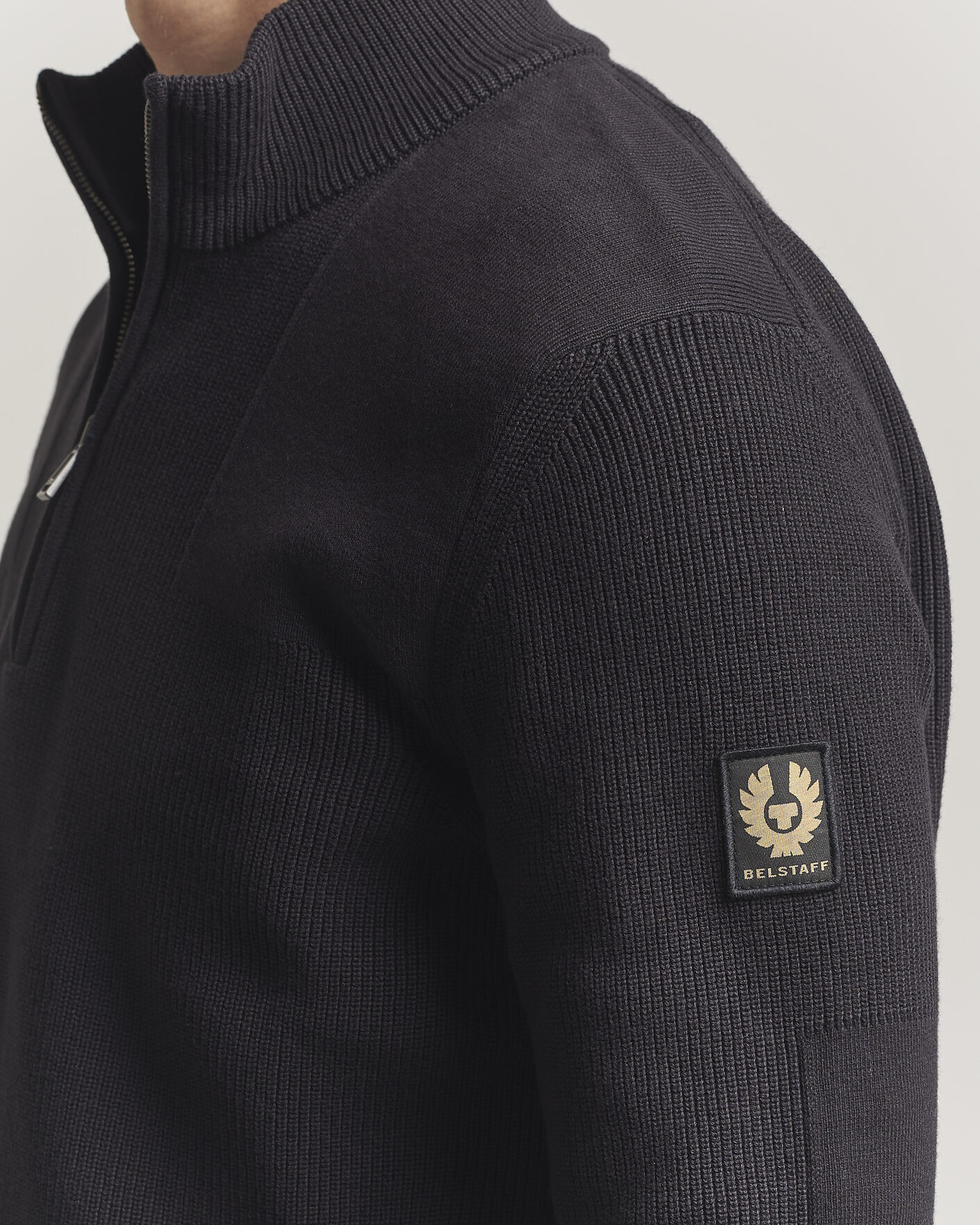 Hombres | Jerséis y prendas de punto | Belstaff | Commander Half Zip Black