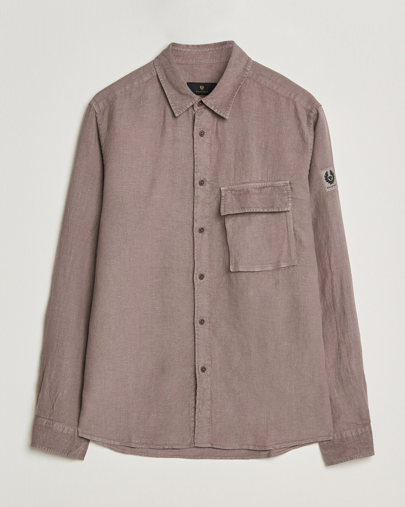 Hombres | Camisas | Belstaff | Scale Linen Shirt Asphalt
