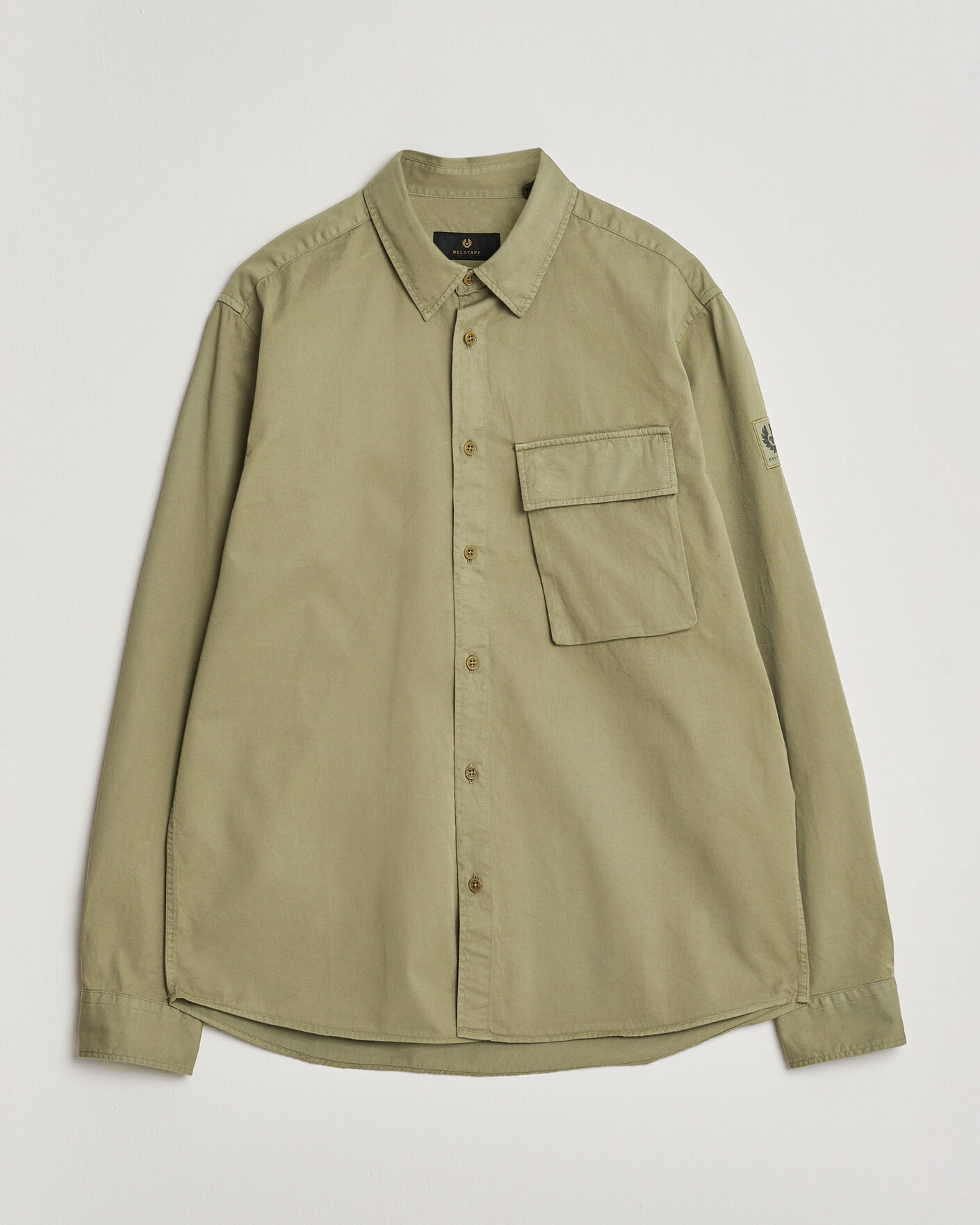 Hombres | Camisas | Belstaff | Scale Pocket Shirt Fatigue Green