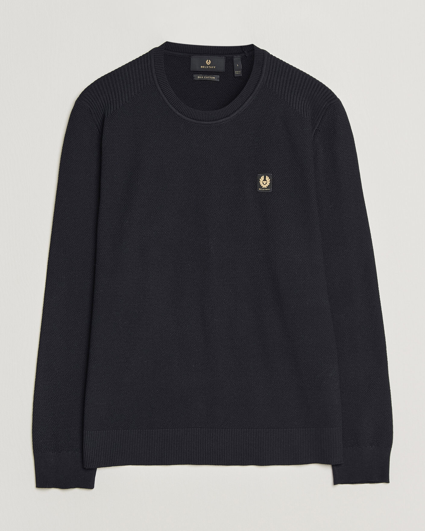 Hombres | Jerséis y prendas de punto | Belstaff | Coast Knitted Crew Neck Dark Ink