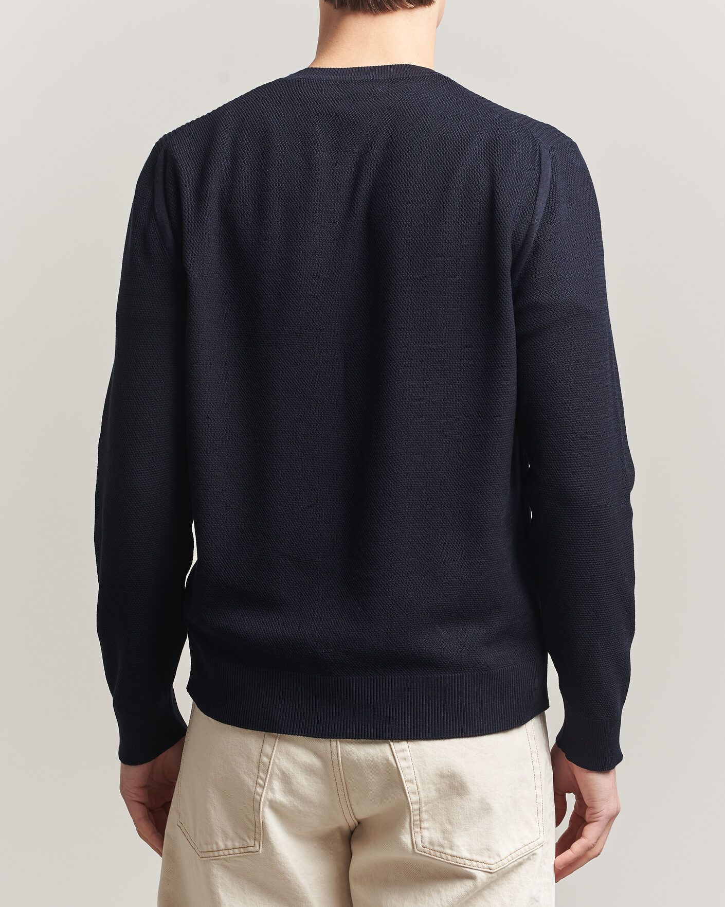 Hombres | Jerséis y prendas de punto | Belstaff | Coast Knitted Crew Neck Dark Ink
