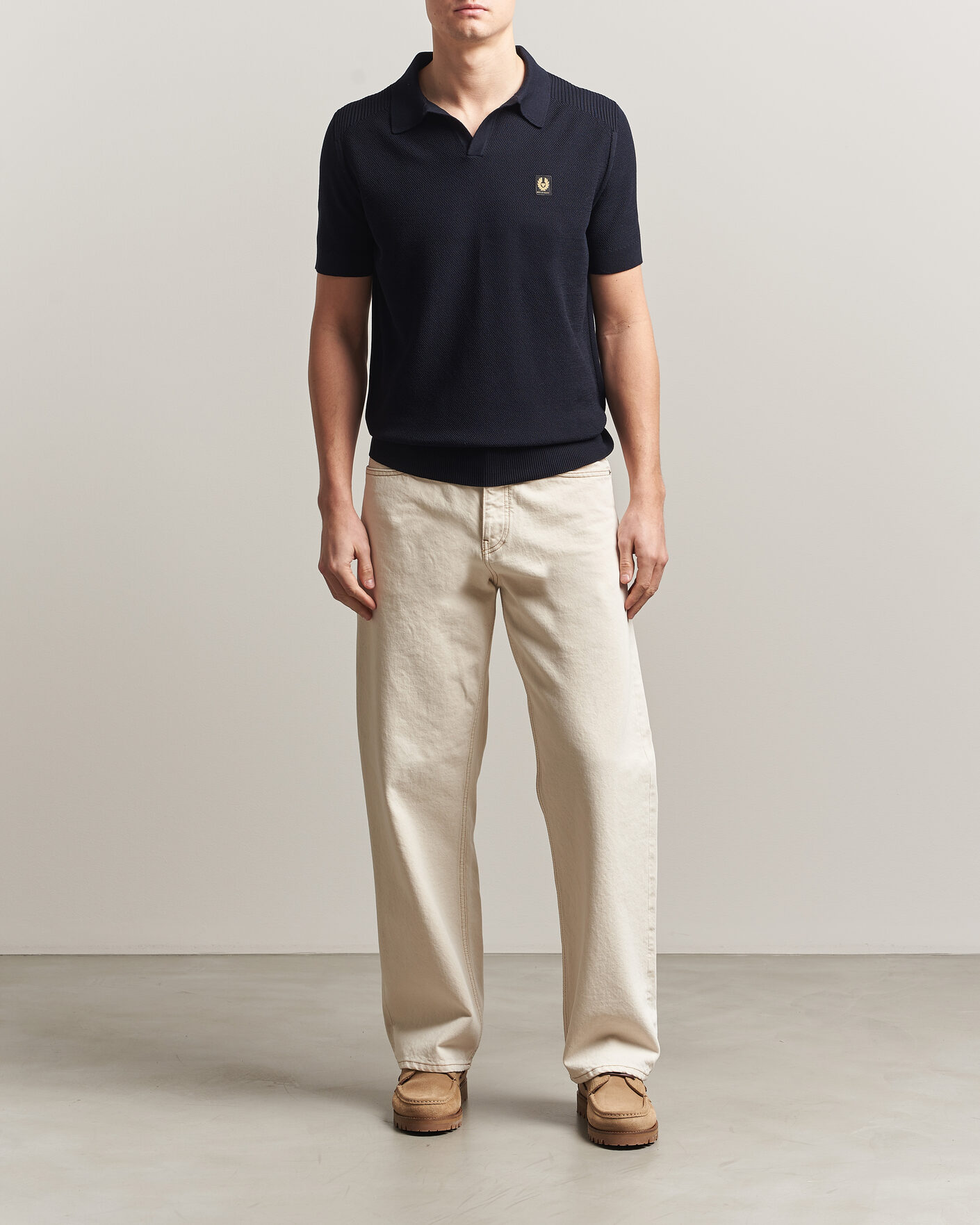 Hombres | Polos | Belstaff | Coast Knitted Polo Dark Ink