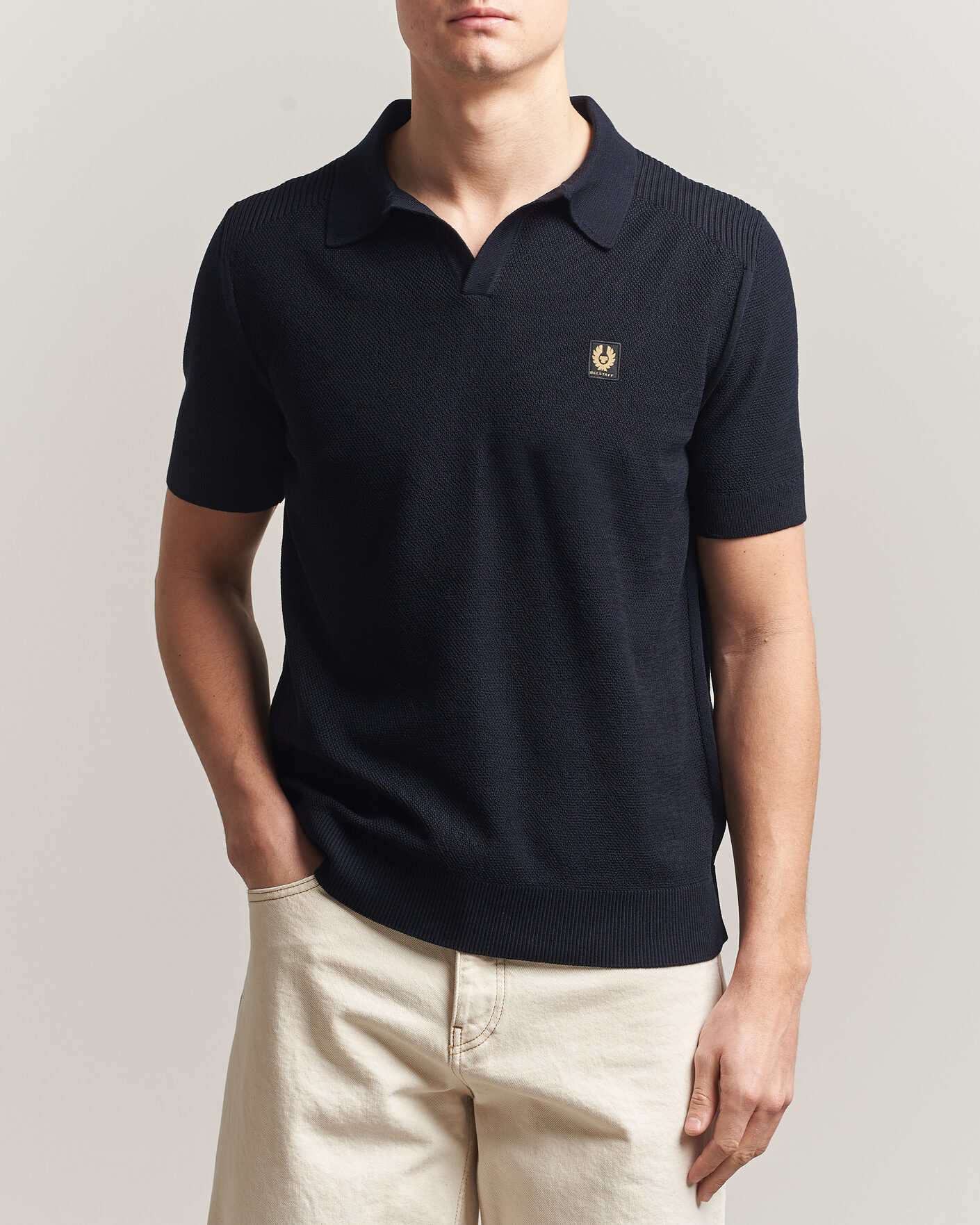 Hombres | Polos | Belstaff | Coast Knitted Polo Dark Ink