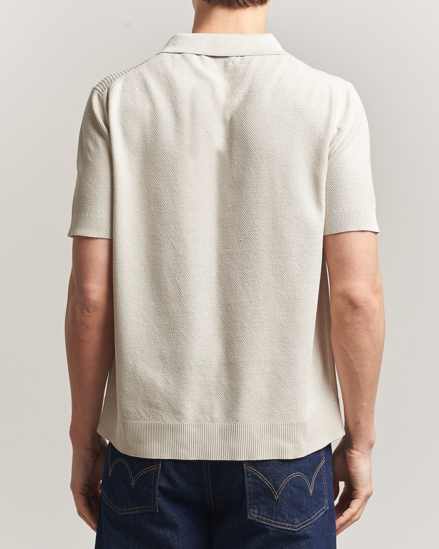 Hombres | Polos | Belstaff | Coast Knitted Polo Silver Birch