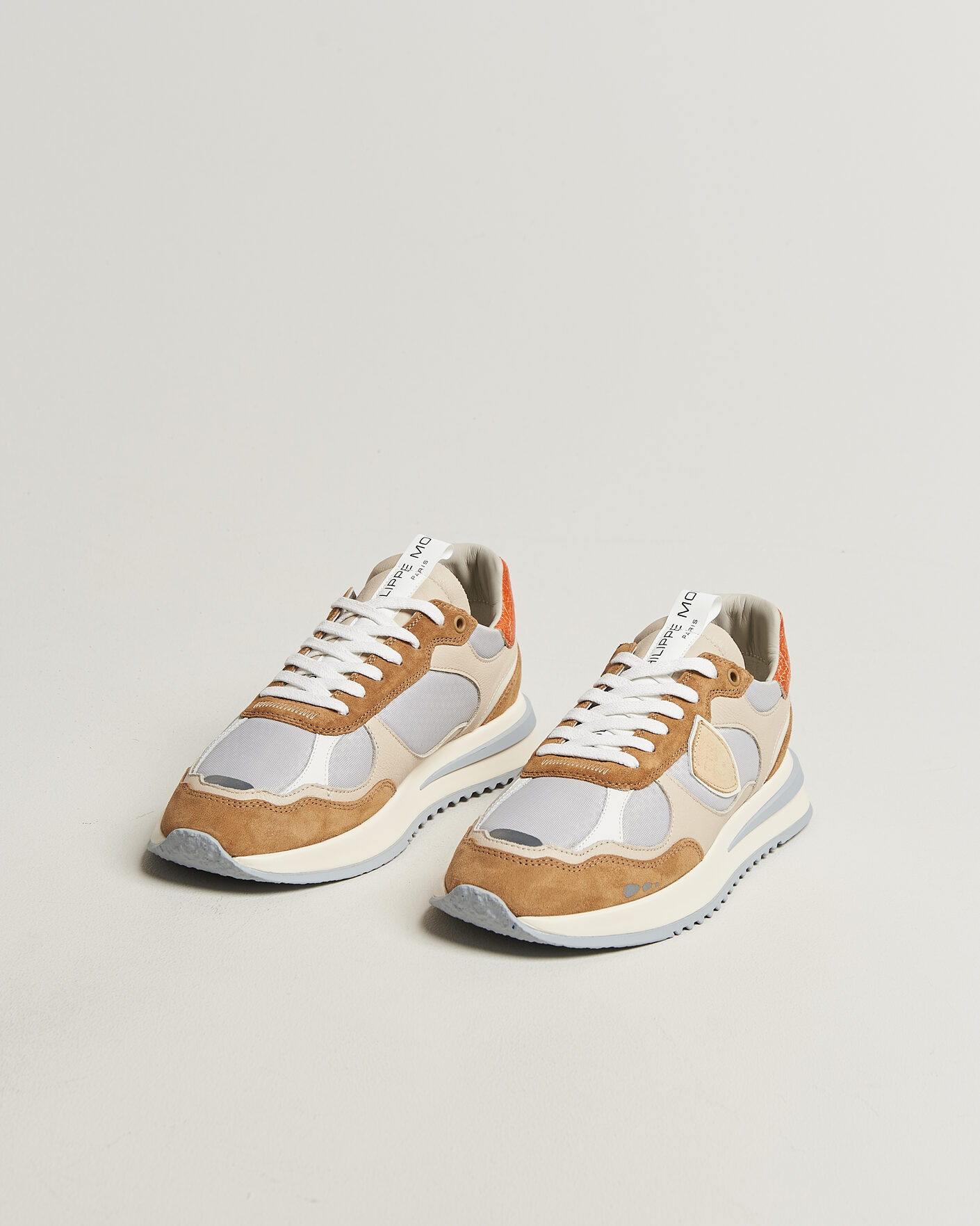 Hombres | Zapatillas | Philippe Model | Olympique Running Sneaker Grey/Brown