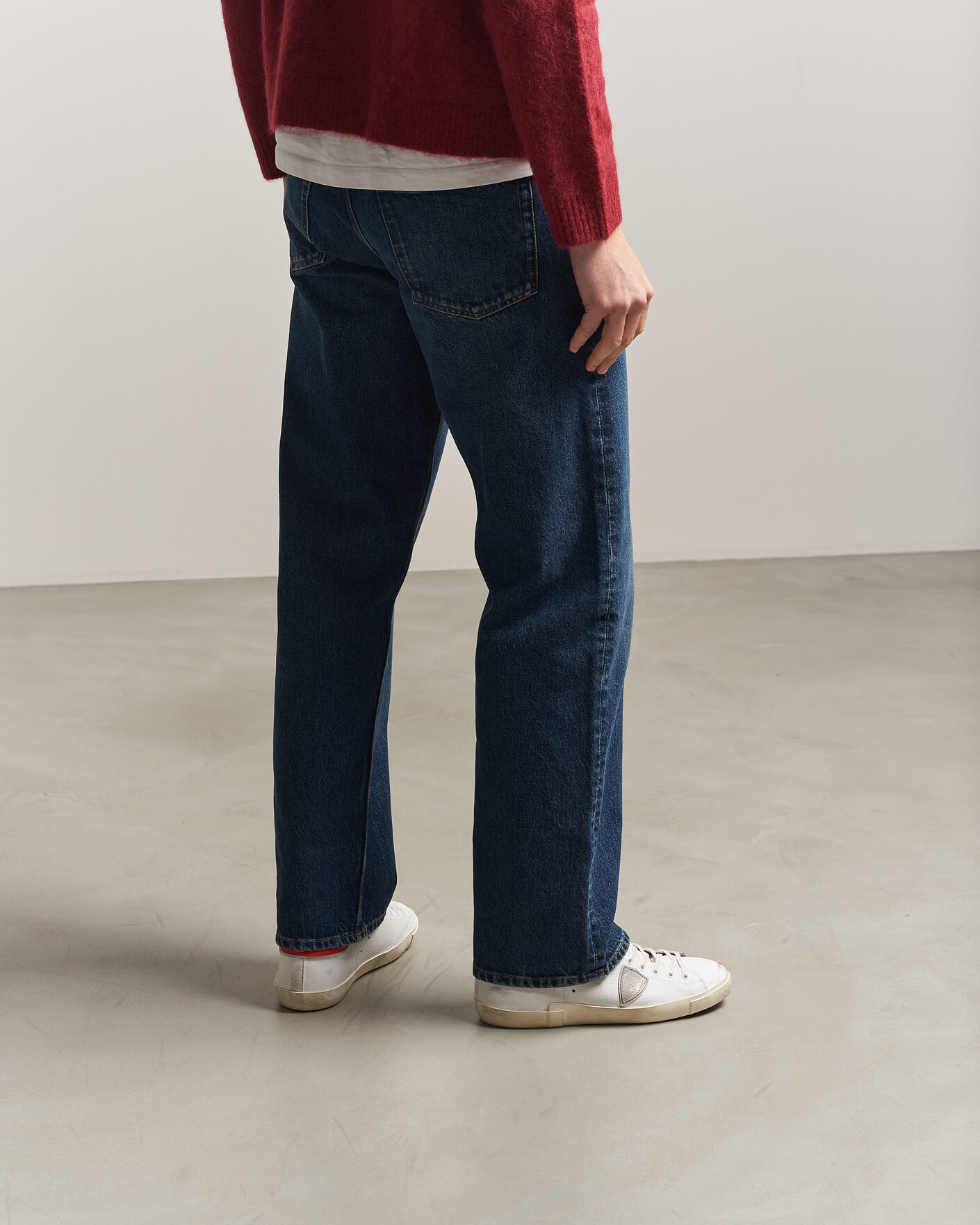 Hombres | Zapatillas | Philippe Model | PRSX Low Top Canvas Mix Sneaker White/Red