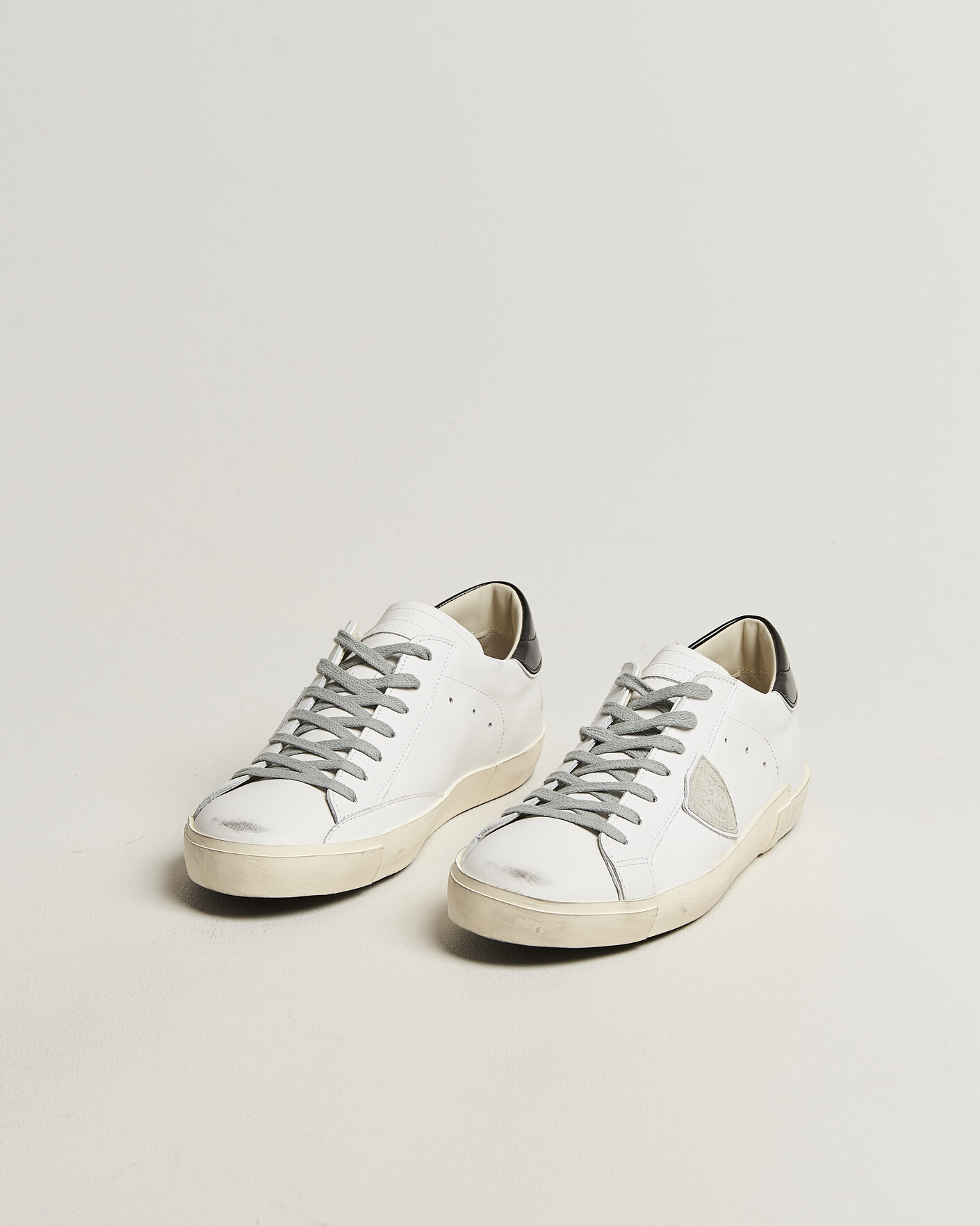 Hombres | Zapatillas | Philippe Model | PRSX Low Top Canvas Mix Sneaker White/Black
