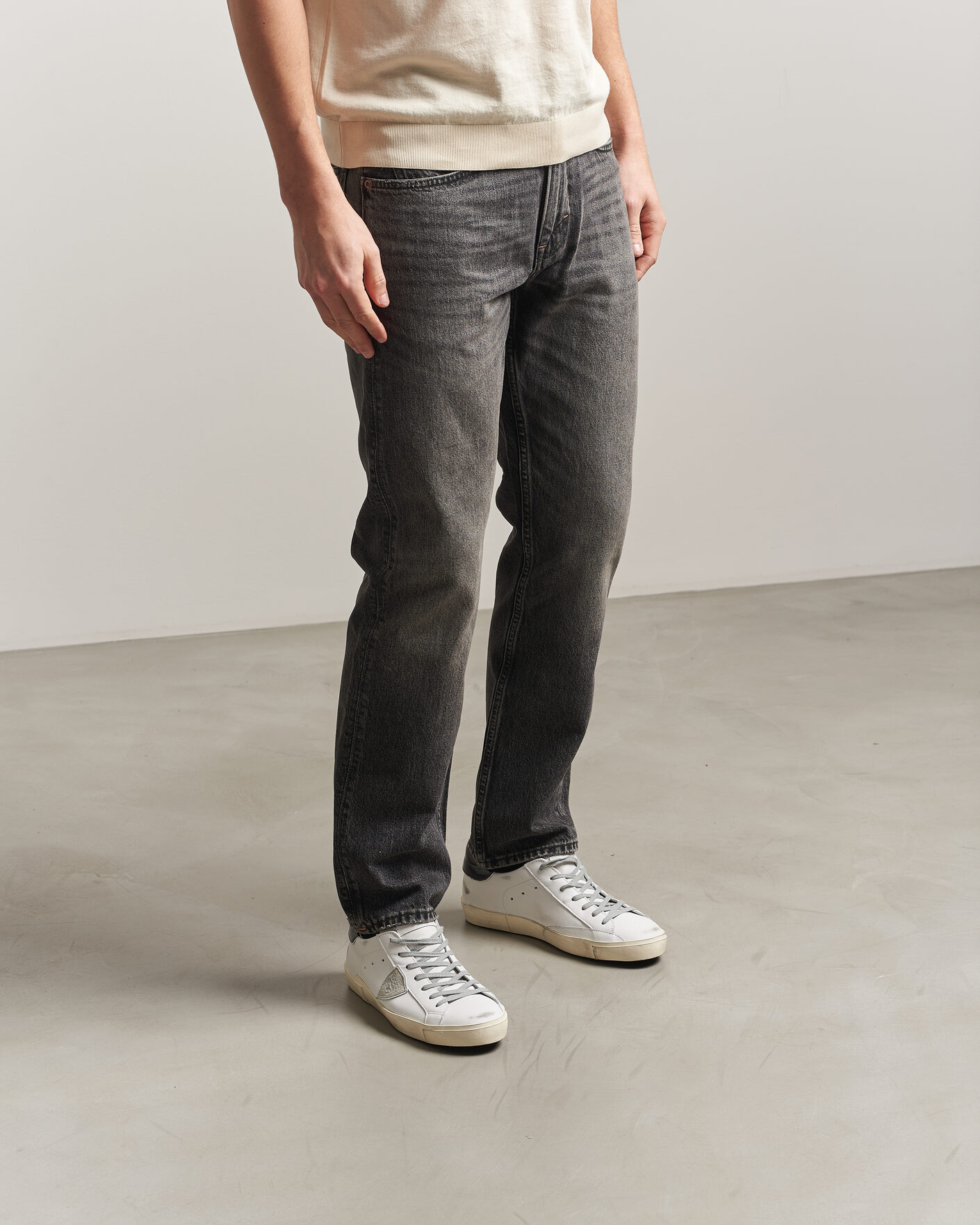 Hombres | Zapatillas | Philippe Model | PRSX Low Top Canvas Mix Sneaker White/Black