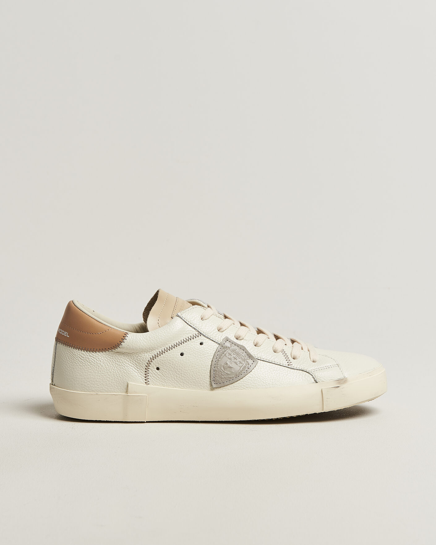 Hombres | Zapatillas | Philippe Model | PRSX Low Top Canvas Mix Sneaker White/Beige