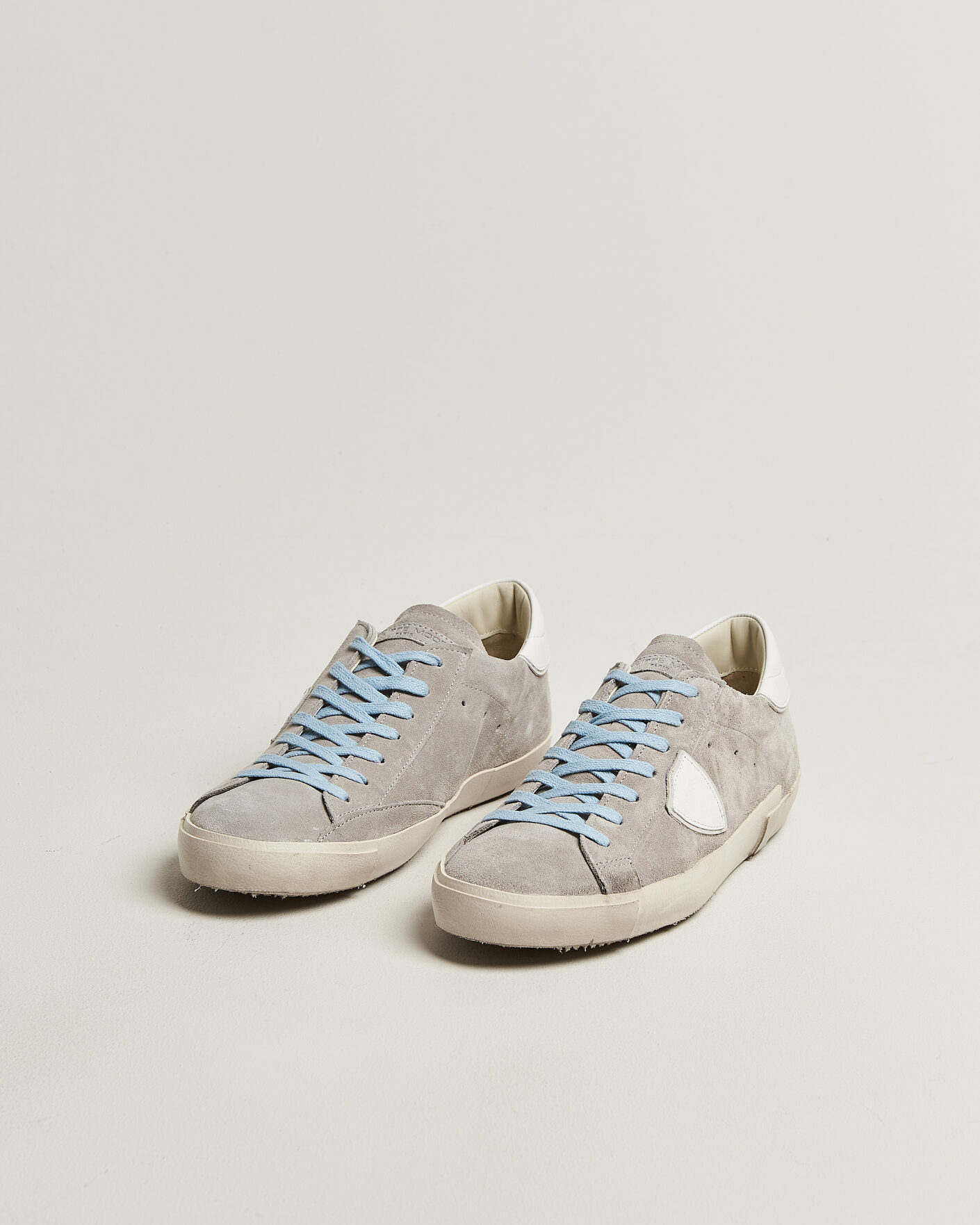 Hombres | Zapatillas | Philippe Model | PRSX Low Top Canvas Mix Sneaker Grey/White