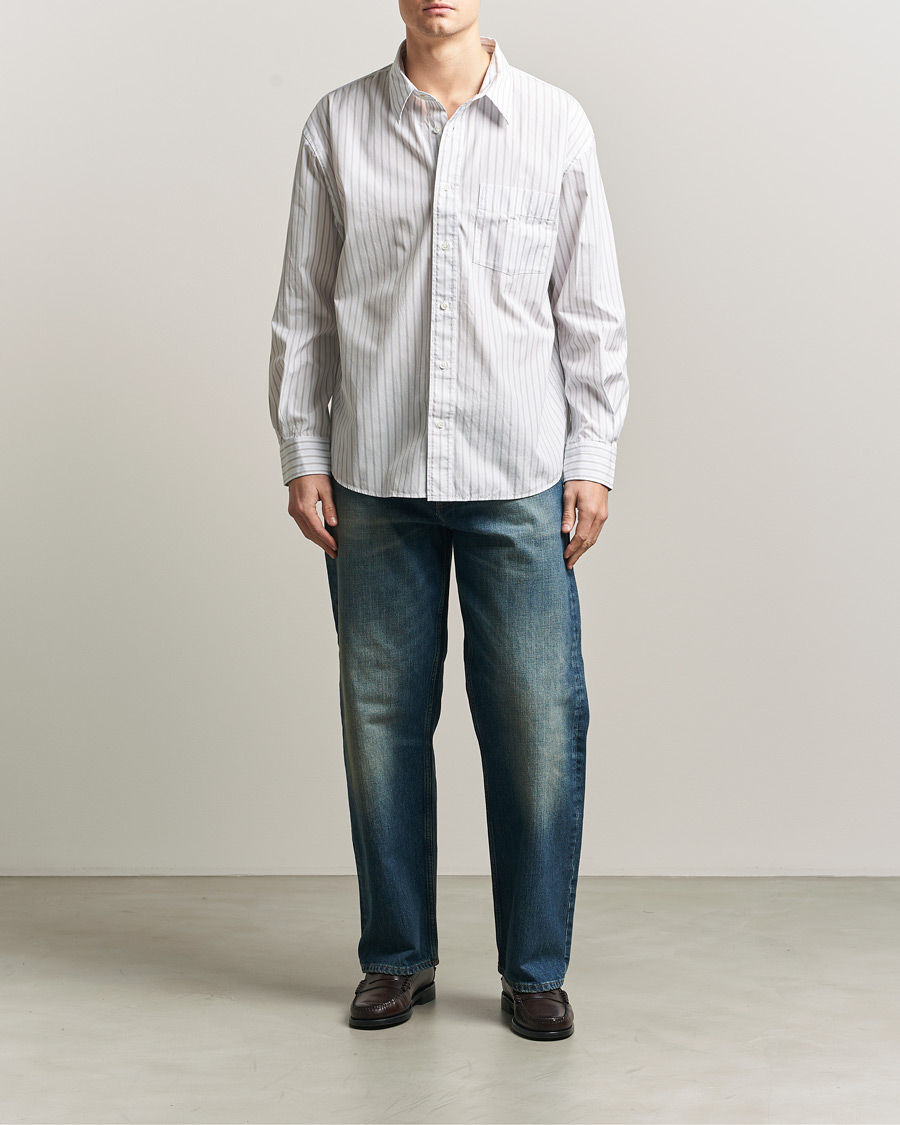 Hombres | Camisas | Sunflower | New Base Shirt Blue Stripe