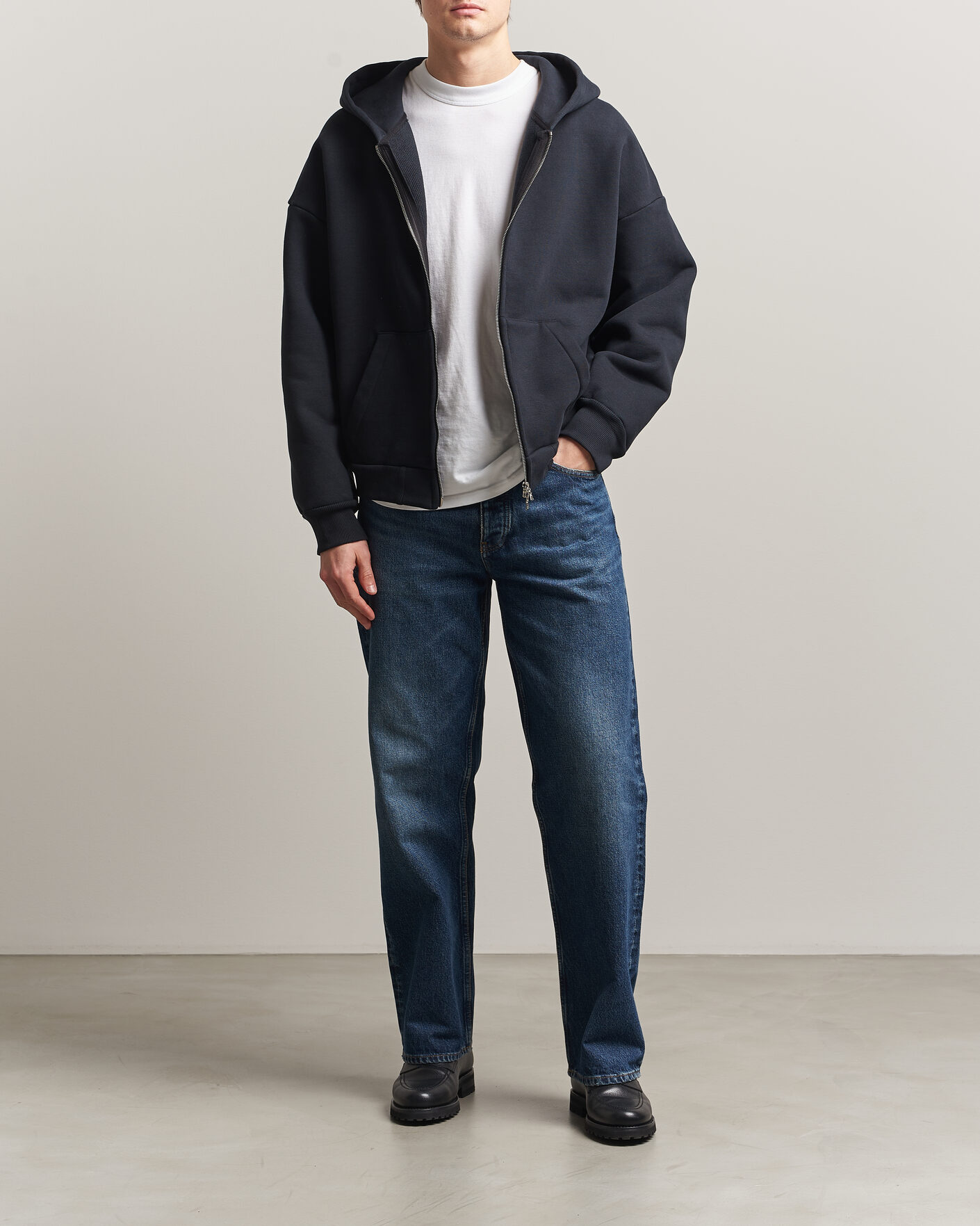 Hombres | Jerséis y prendas de punto | Sunflower | Hooded Sweat Jacket Black