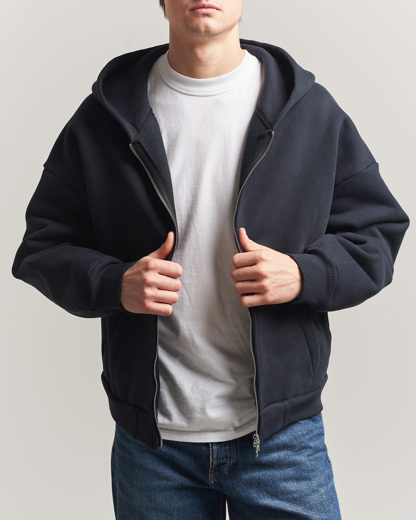 Hombres | Jerséis y prendas de punto | Sunflower | Hooded Sweat Jacket Black