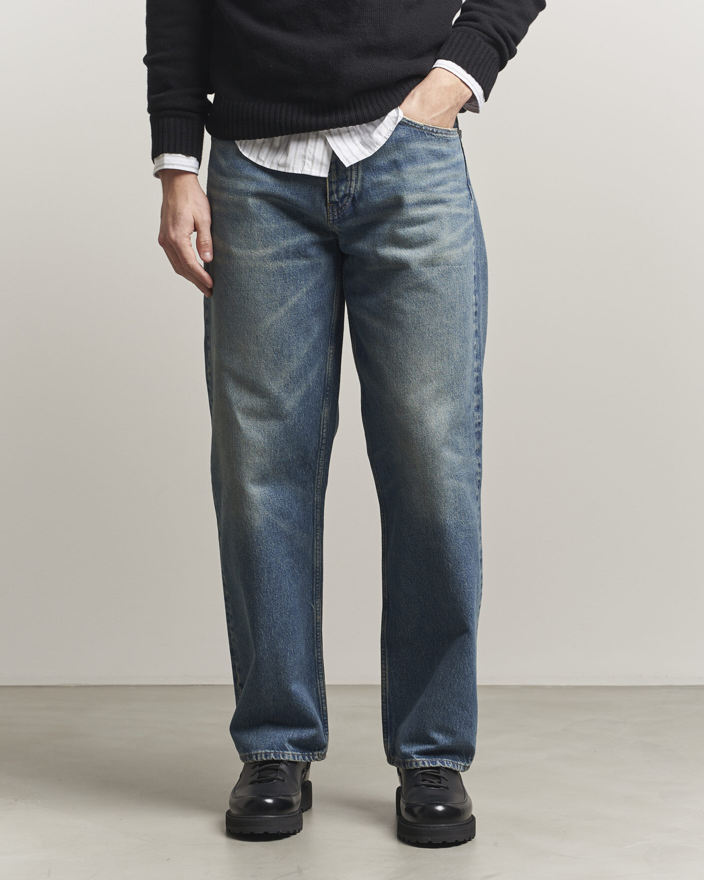 Hombres | Vaqueros | Sunflower | Loose Jeans Dark Blue Vintage