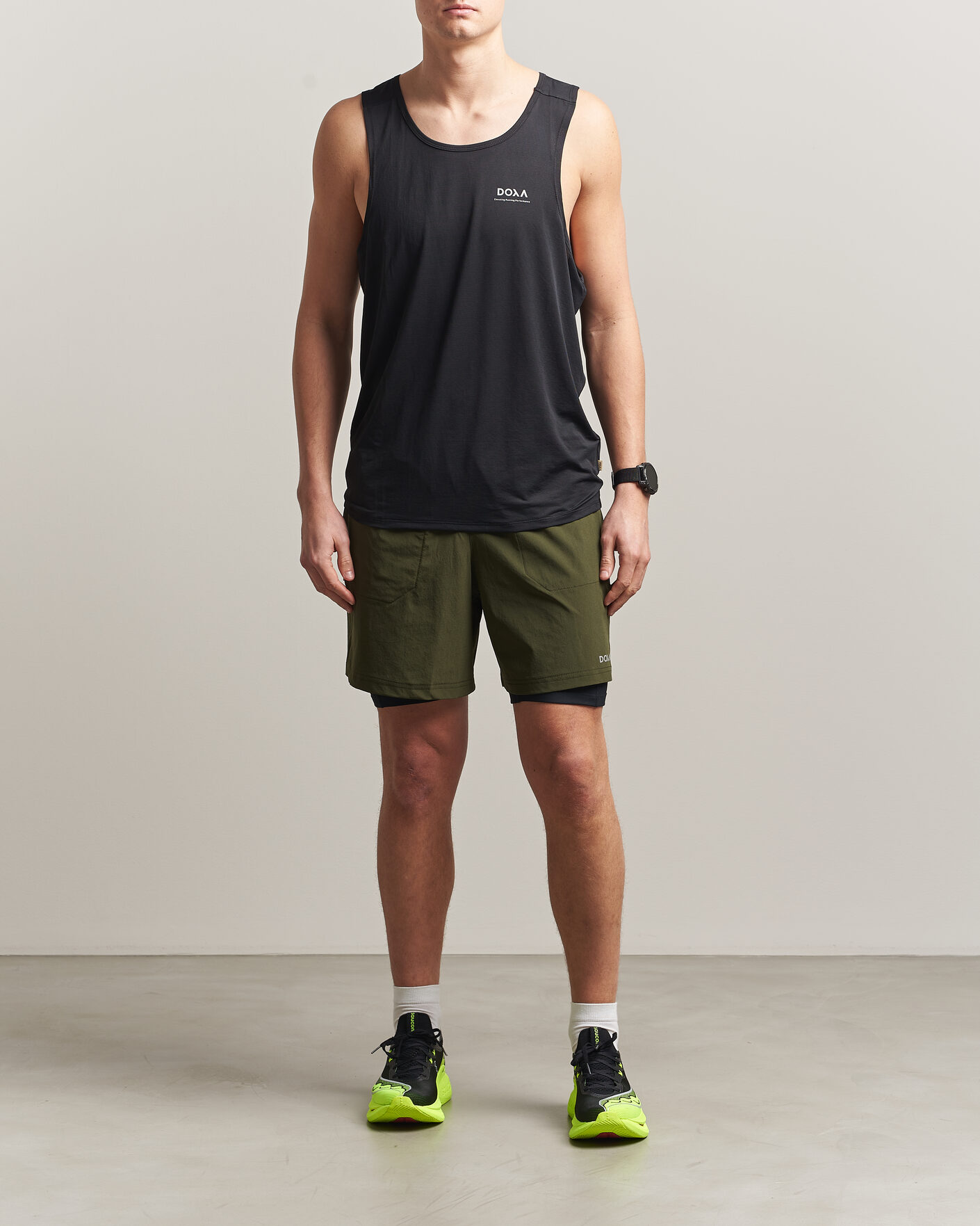 Hombres | Camisetas | DOXA | Rerun Singlet Black