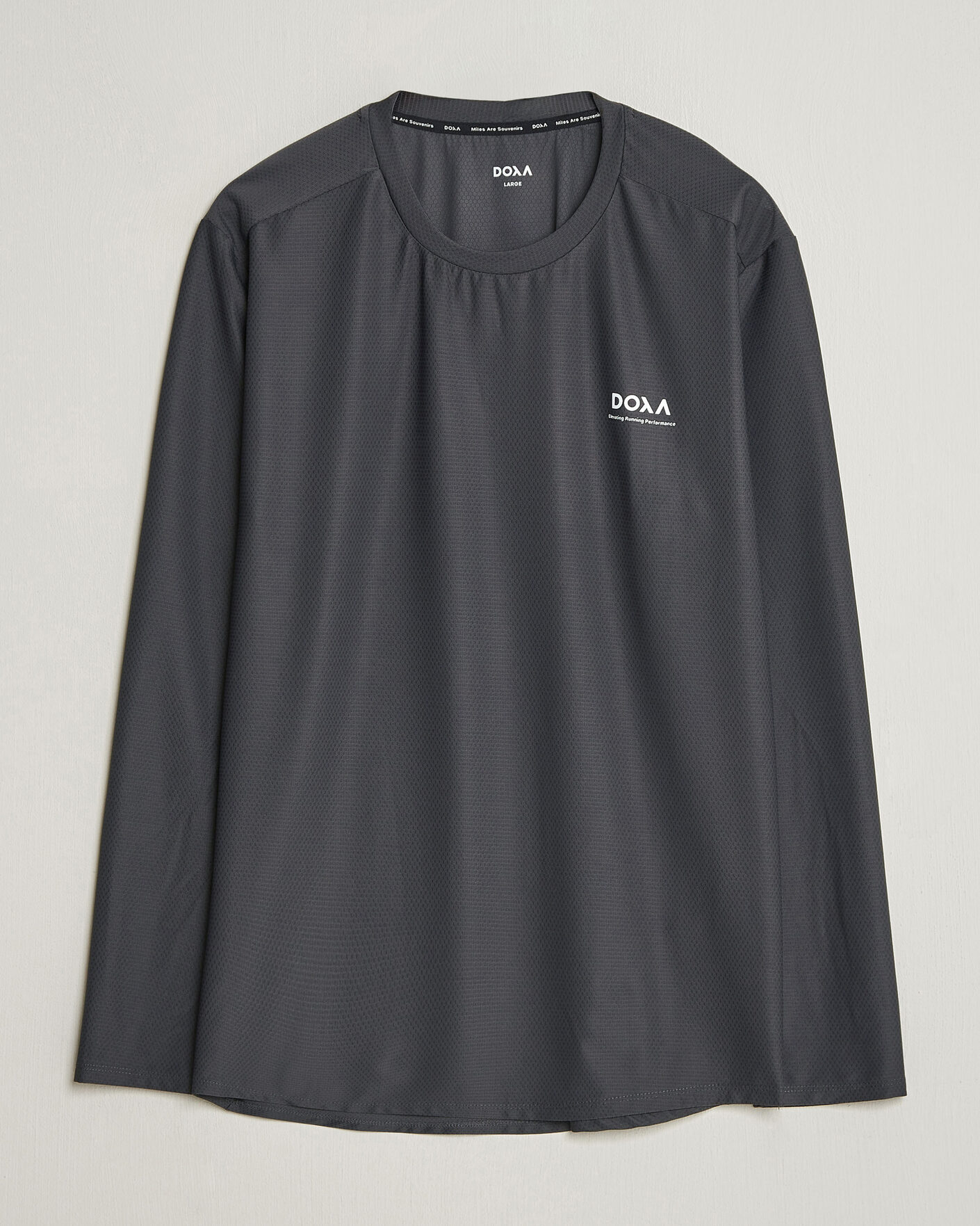 Hombres | Camisetas | DOXA | Rerun Long Sleeve T-Shirt Raven