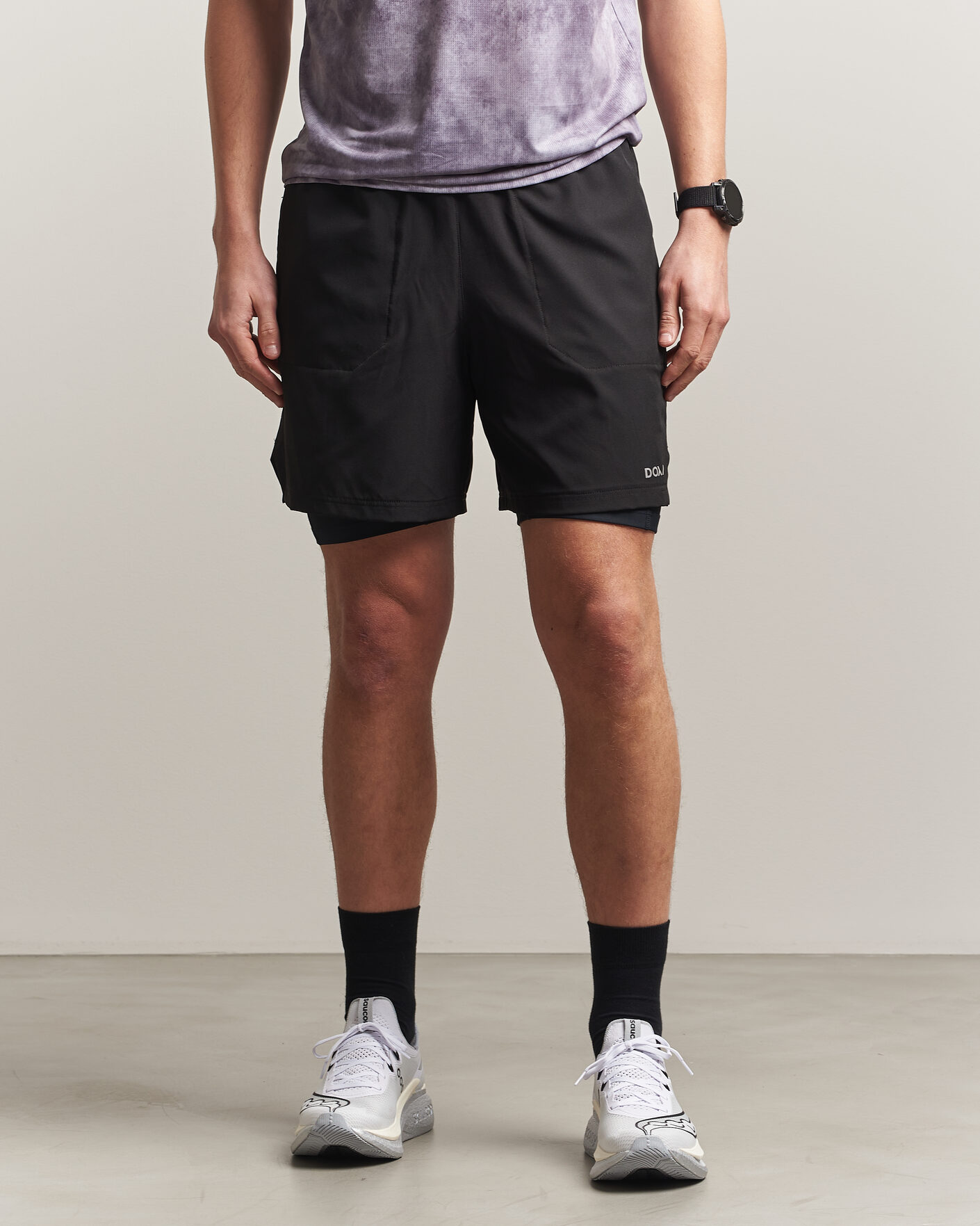 Hombres | Pantalones cortos | DOXA | Rerun 2-In-1 Shorts Black