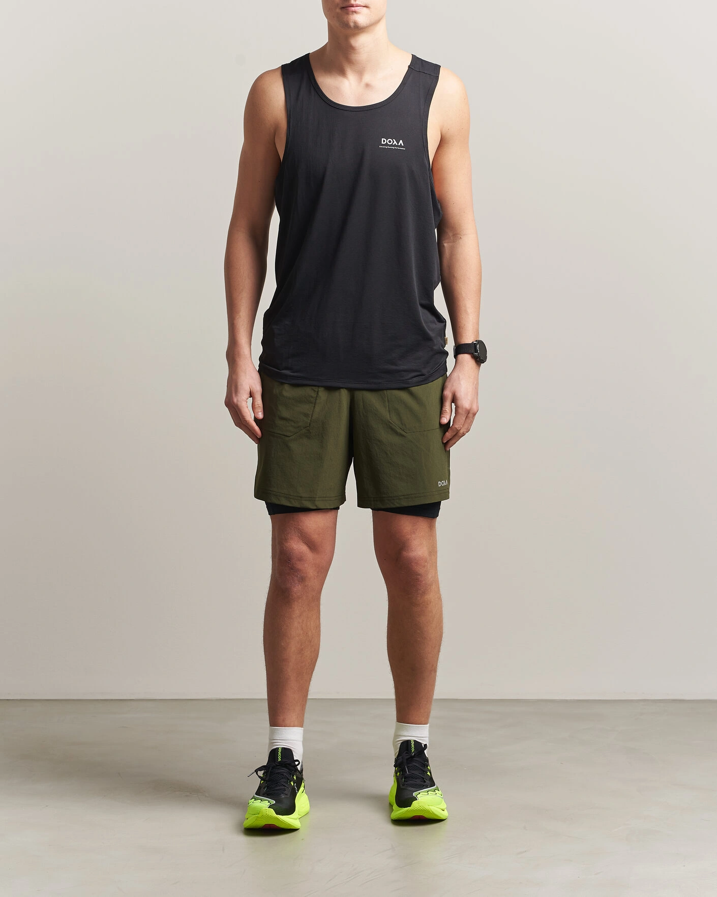 Hombres | Pantalones cortos | DOXA | Rerun 2-In-1 Shorts Forest