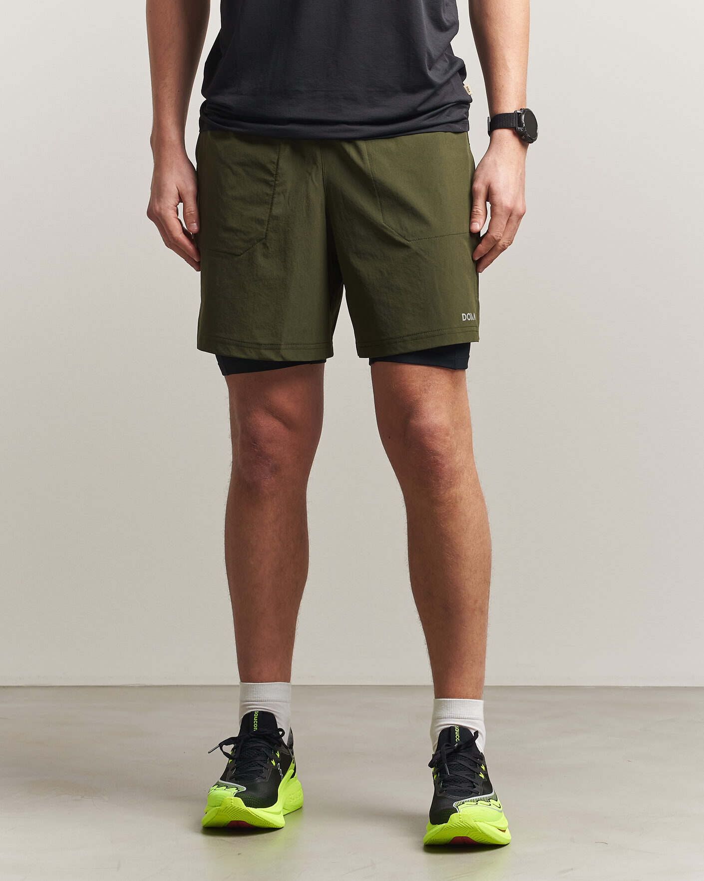 Hombres | Pantalones cortos | DOXA | Rerun 2-In-1 Shorts Forest