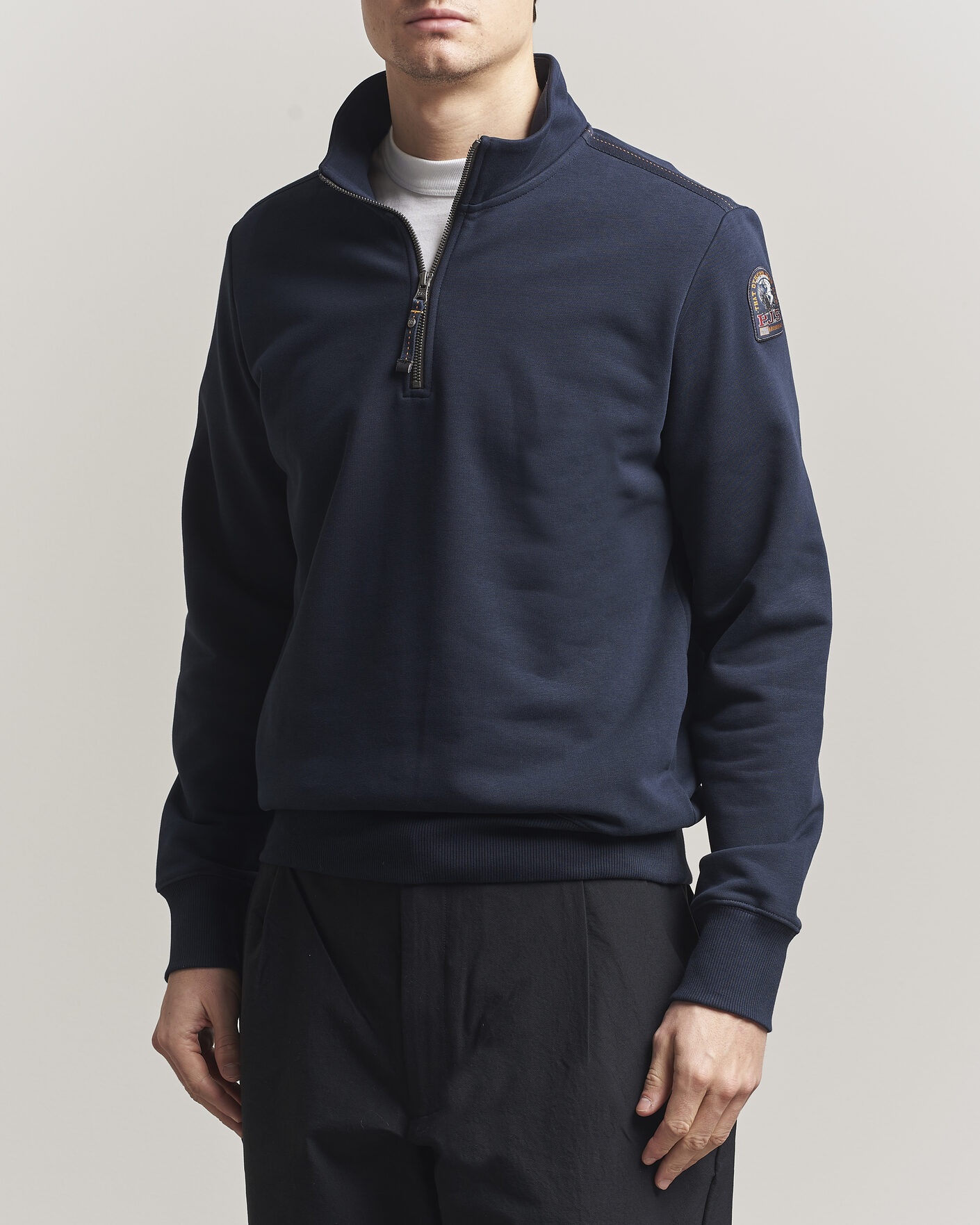 Hombres | Jerséis y prendas de punto | Parajumpers | Broad Peak Super Easy Half Zip Navy