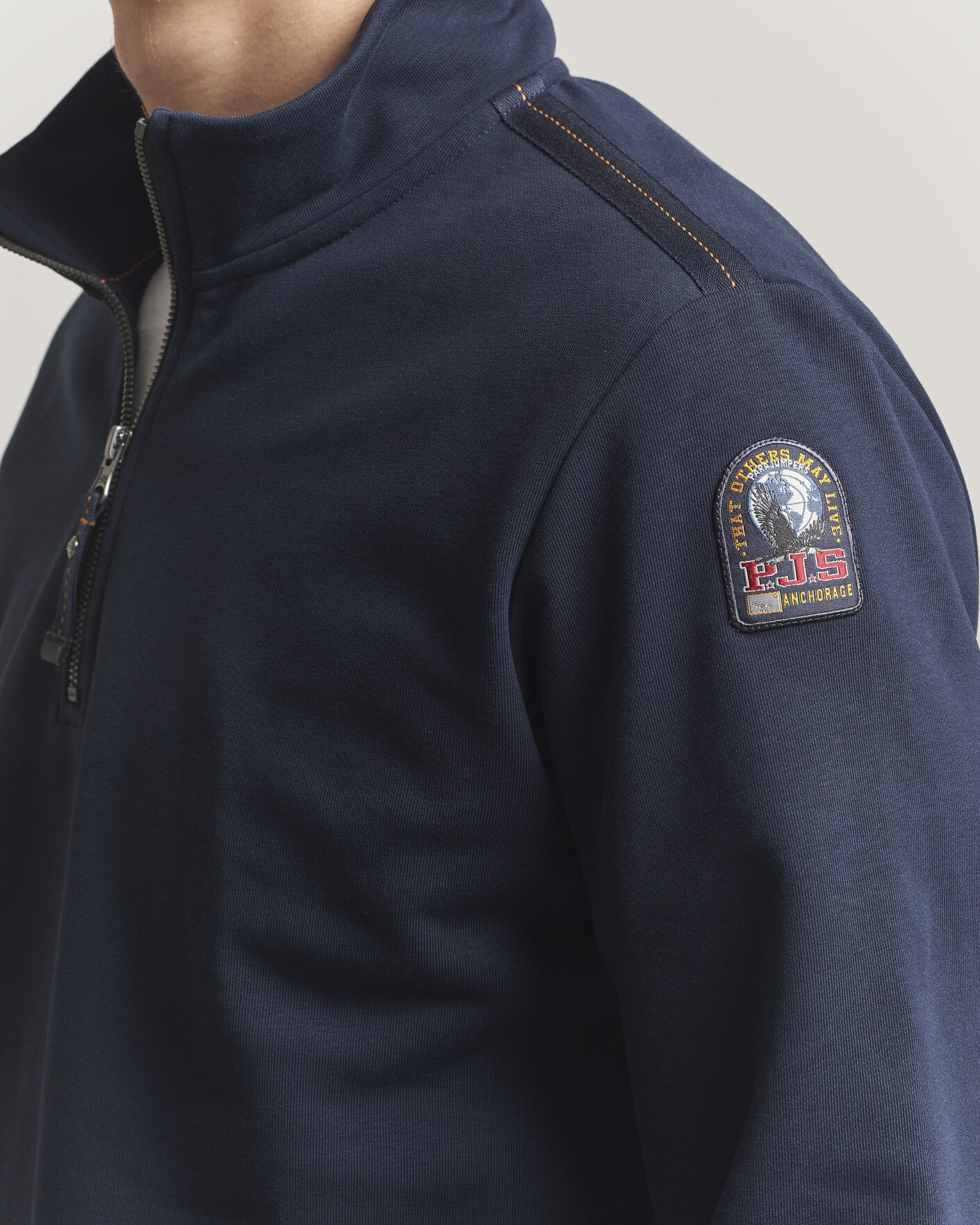 Hombres | Jerséis y prendas de punto | Parajumpers | Broad Peak Super Easy Half Zip Navy