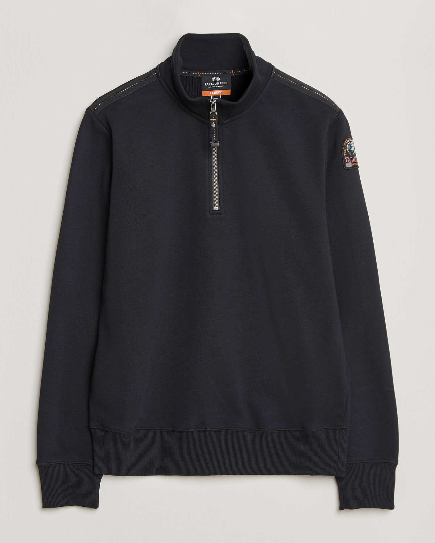 Hombres | Jerséis y prendas de punto | Parajumpers | Broad Peak Super Easy Half Zip Black